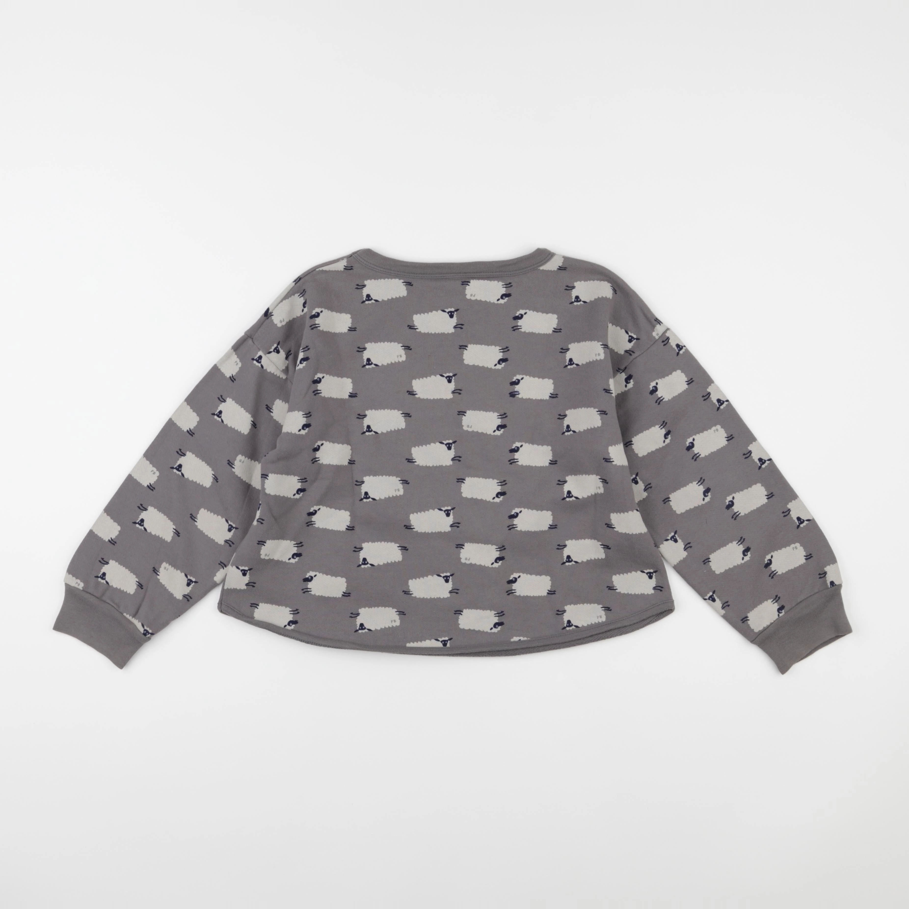 Petit Bateau - sweat gris - 8 ans