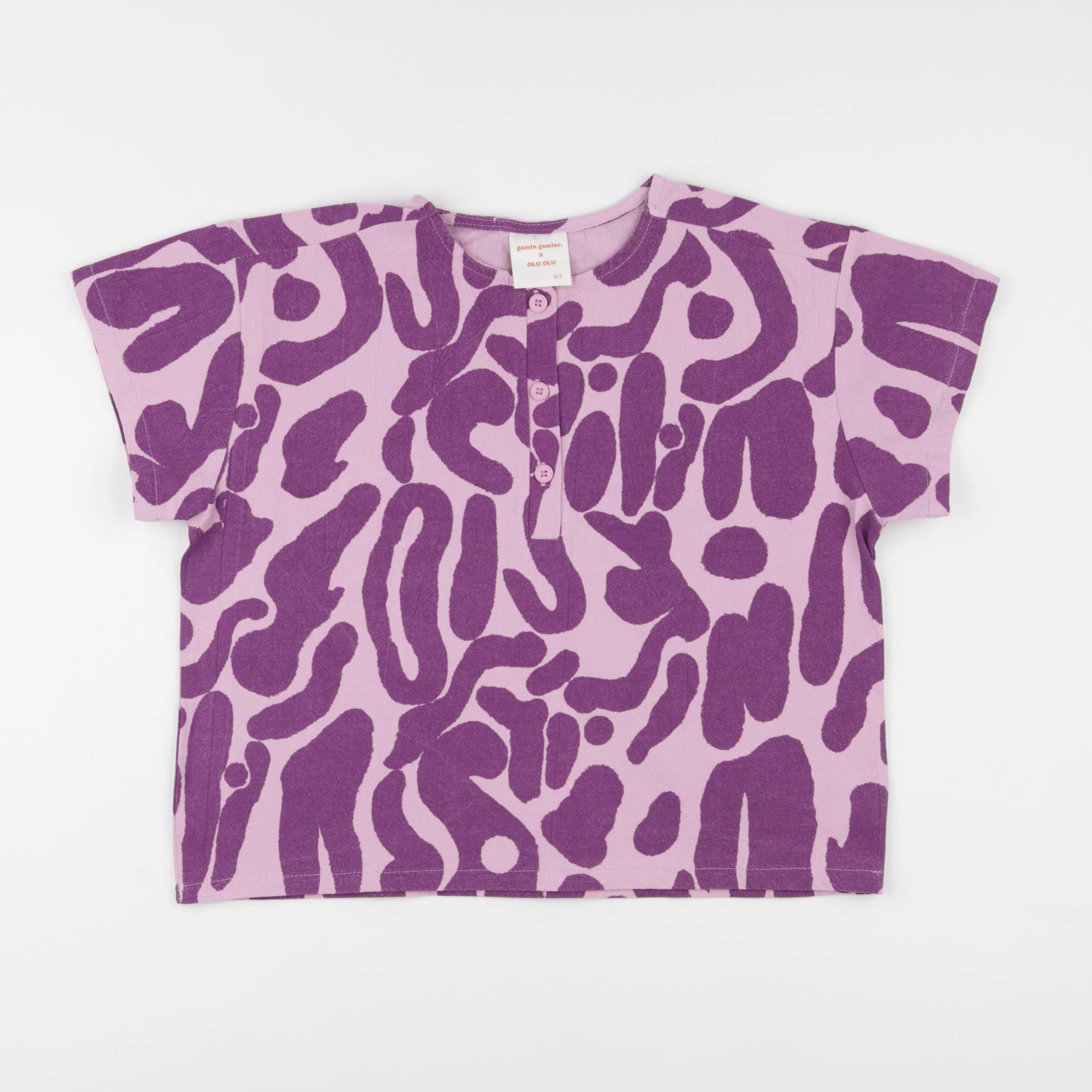 Gamin gamine - tee-shirt rose - 6/7 ans