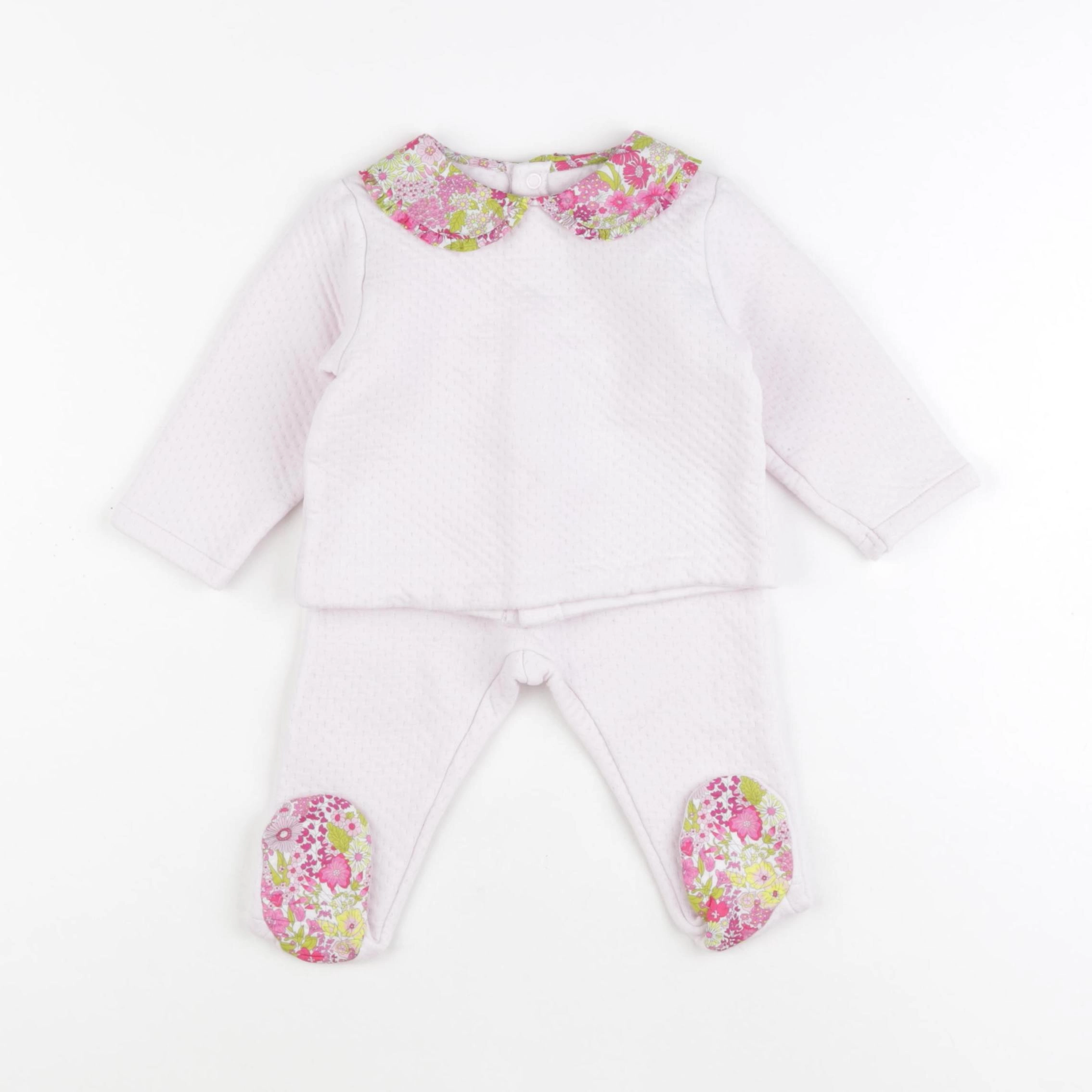 Jacadi - ensemble rose - 12 mois
