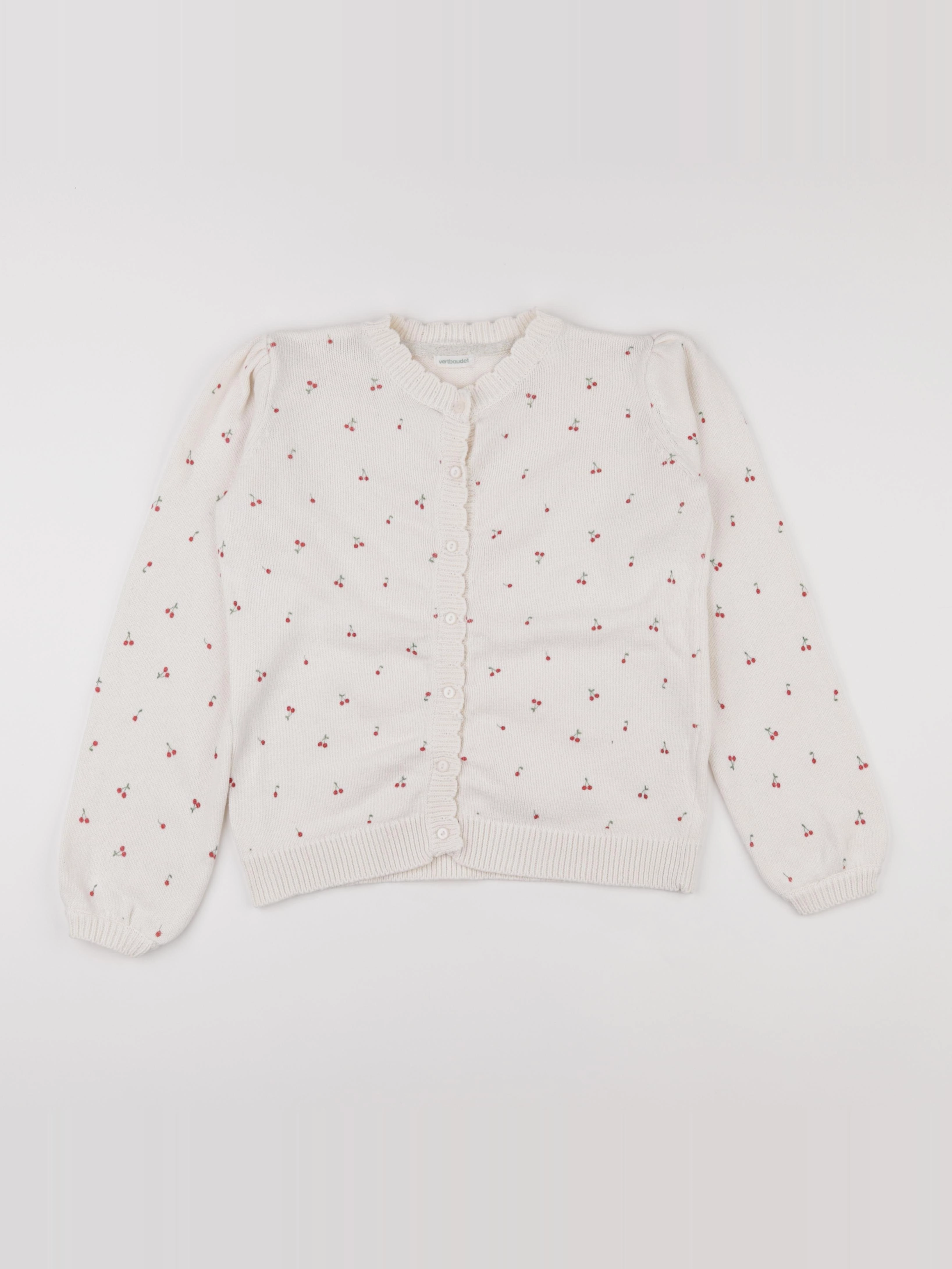 Vertbaudet - gilet blanc - 12 ans