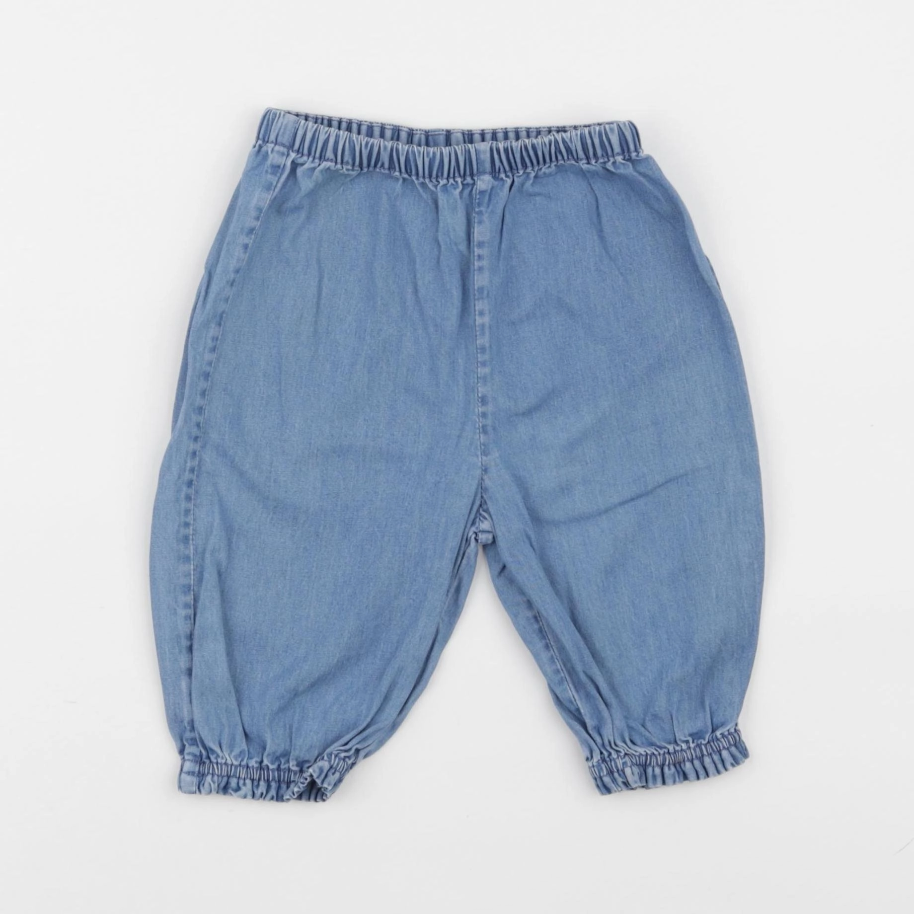 Bonton - pantalon bleu - 6 mois