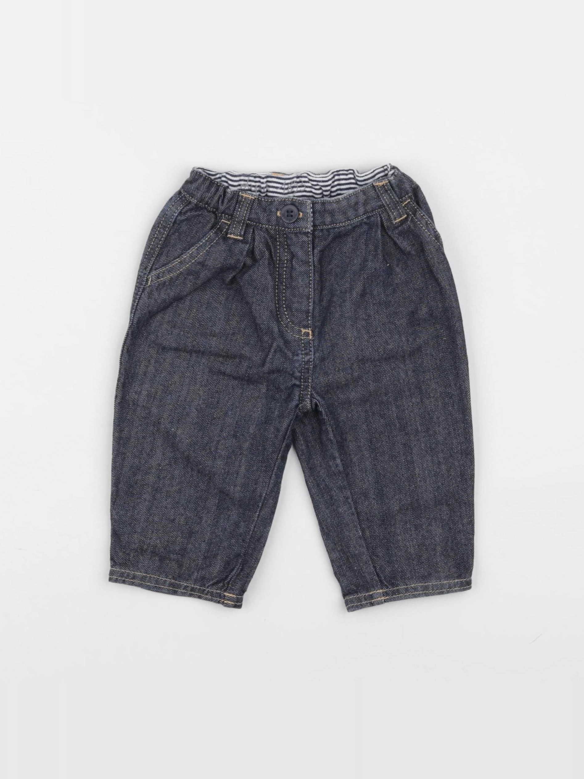 Petit Bateau - jean bleu - 6 mois