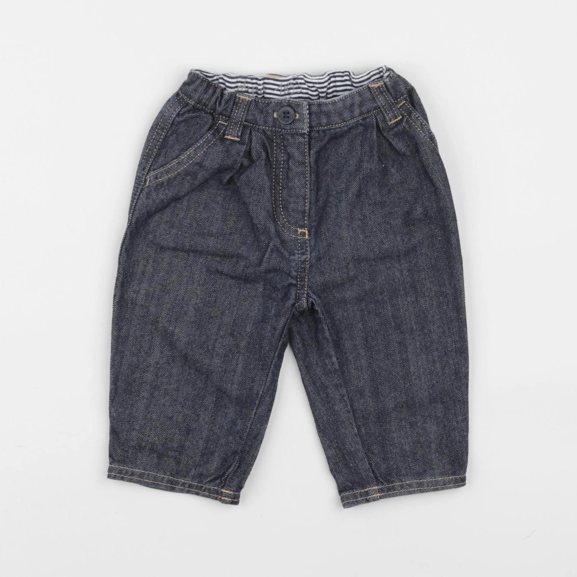 Petit Bateau - jean bleu - 6 mois