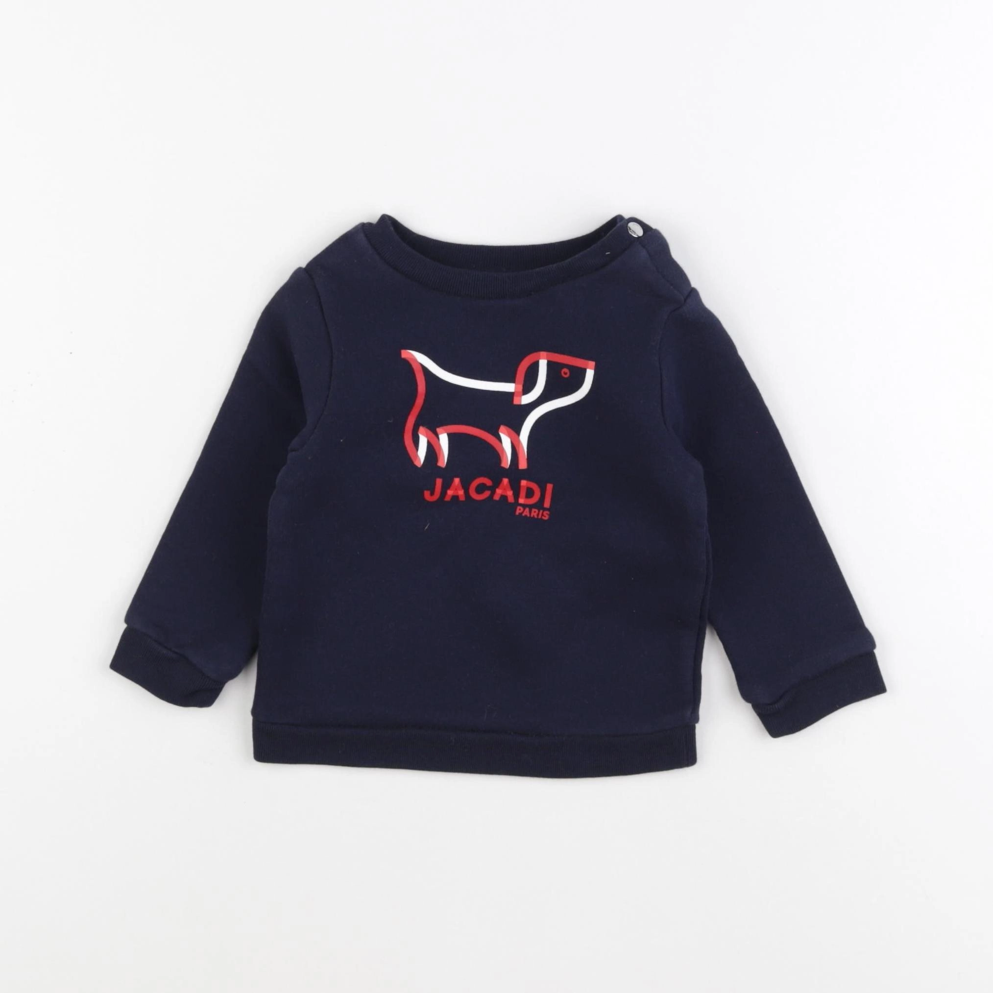 Jacadi - sweat bleu - 12 mois