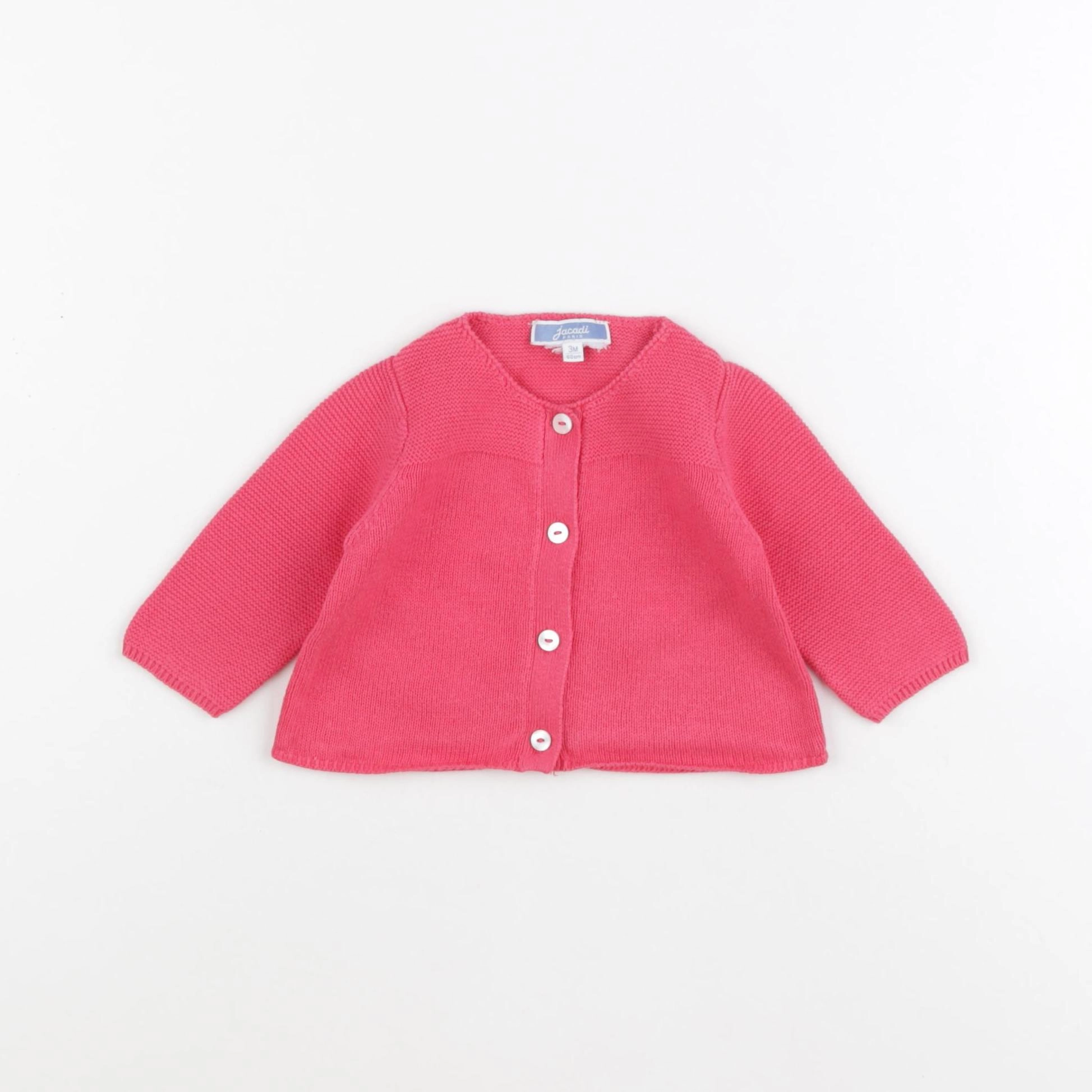 Jacadi - gilet rose - 3 mois