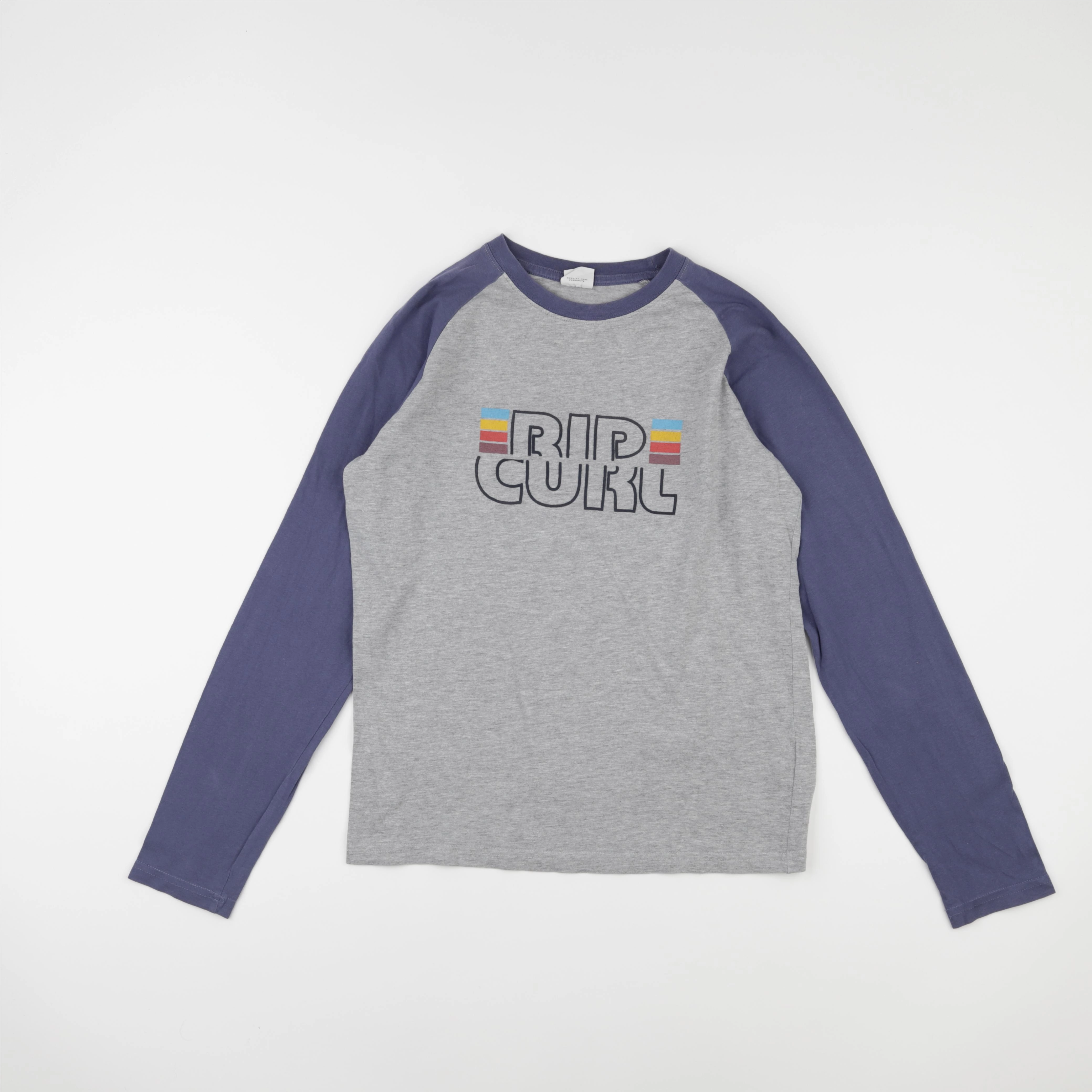 Rip curl - tee-shirt gris, bleu - 14 ans