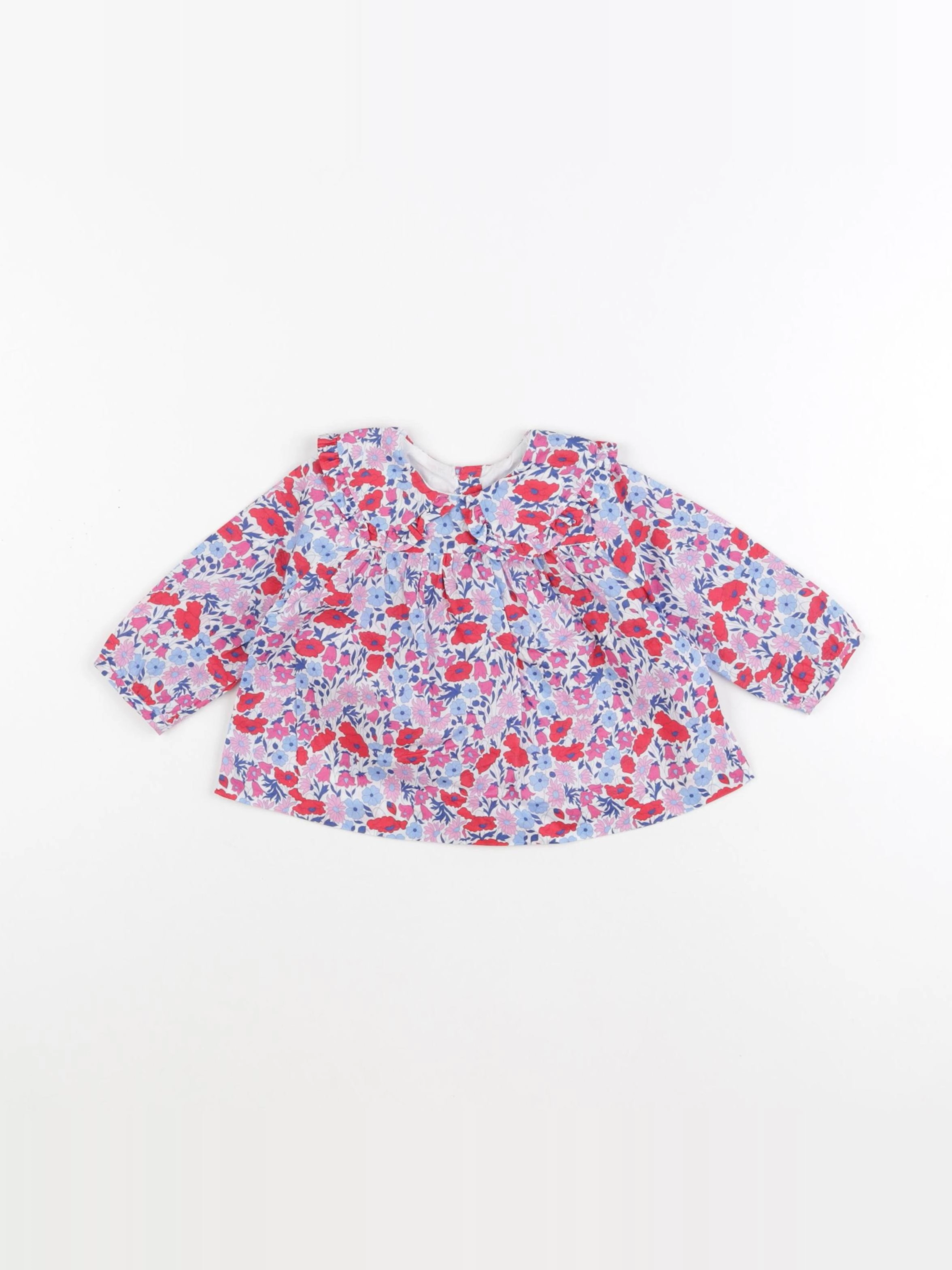 Jacadi - blouse liberty multicolore - 6 mois
