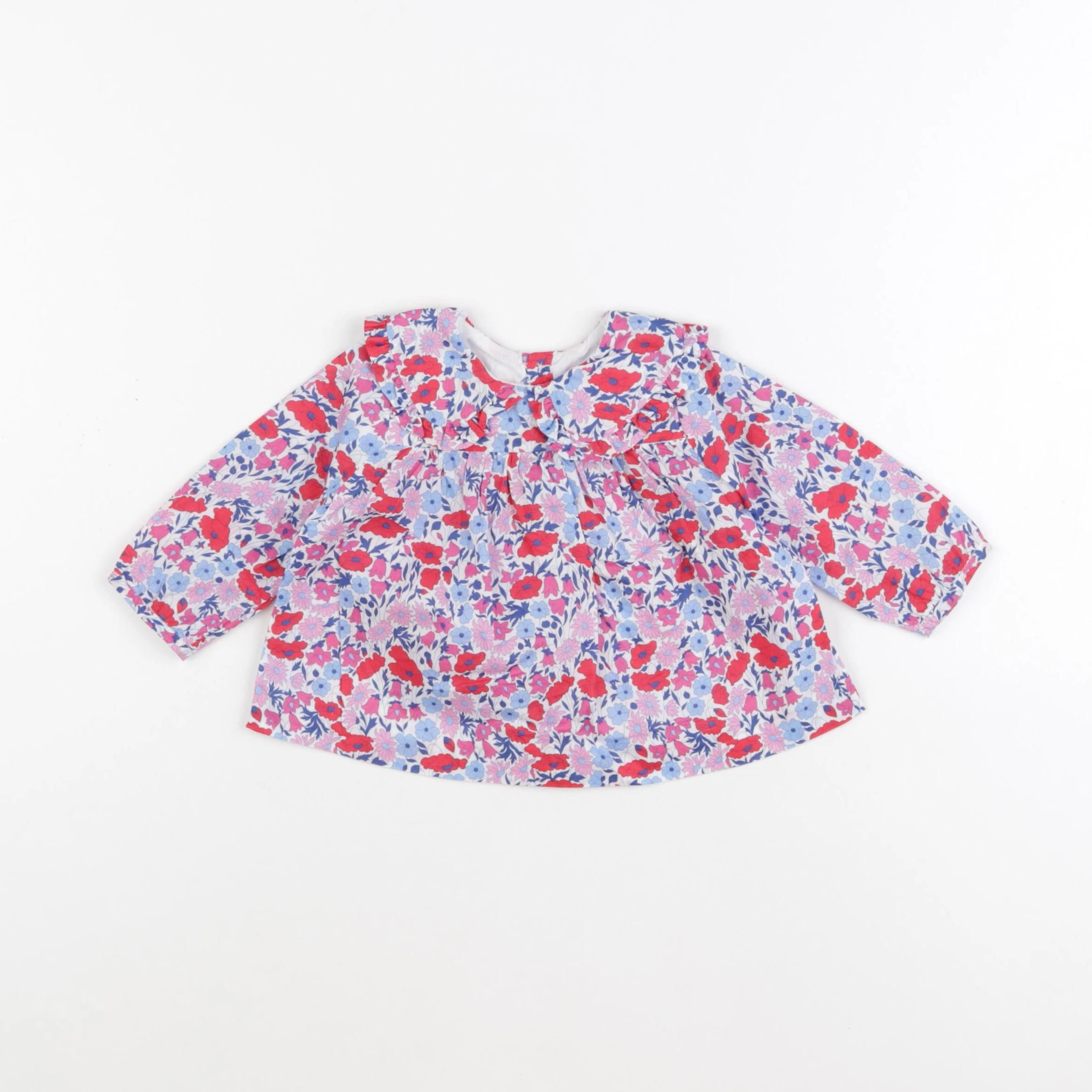 Jacadi - blouse liberty multicolore - 6 mois