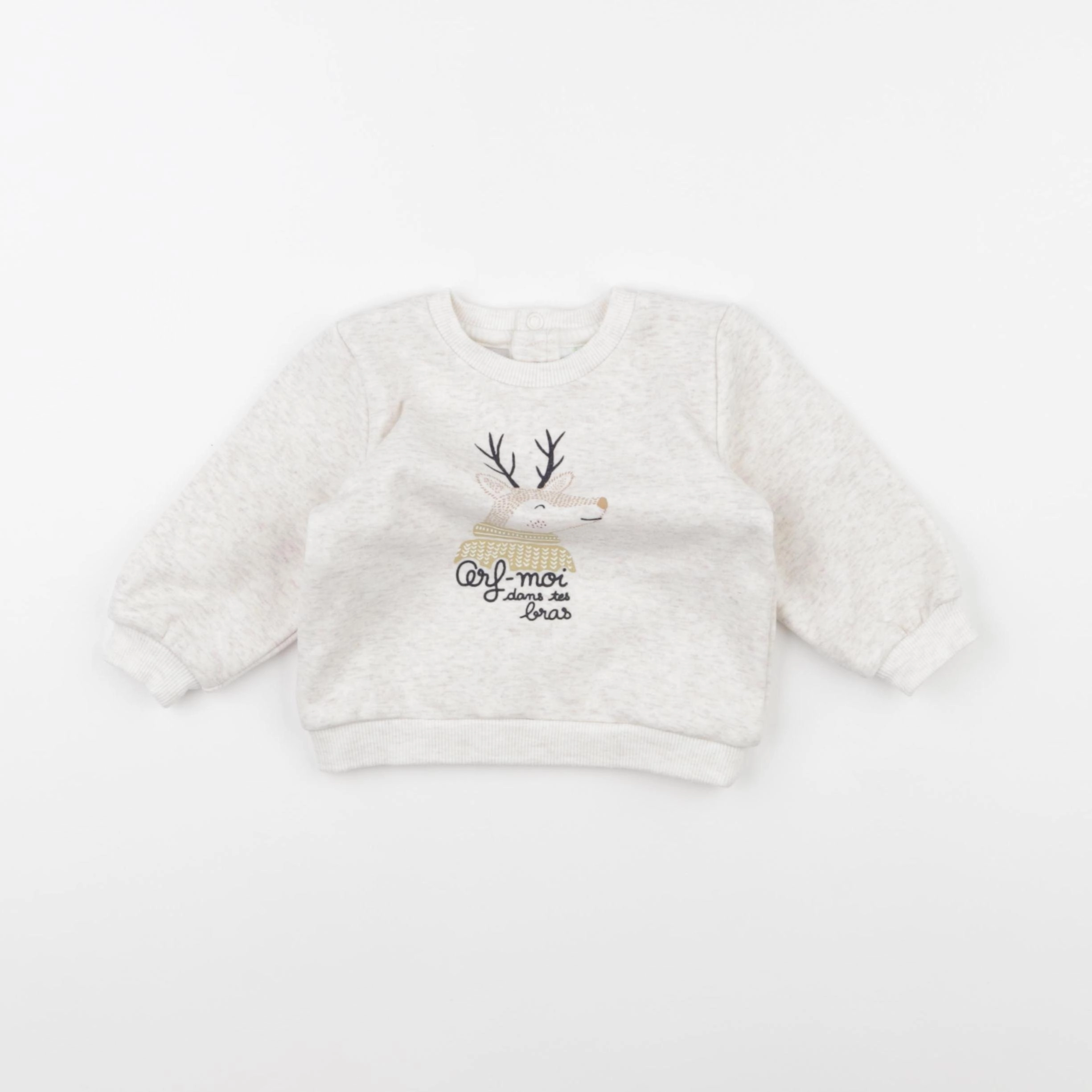 Tape à l'oeil - sweat beige - 6 mois