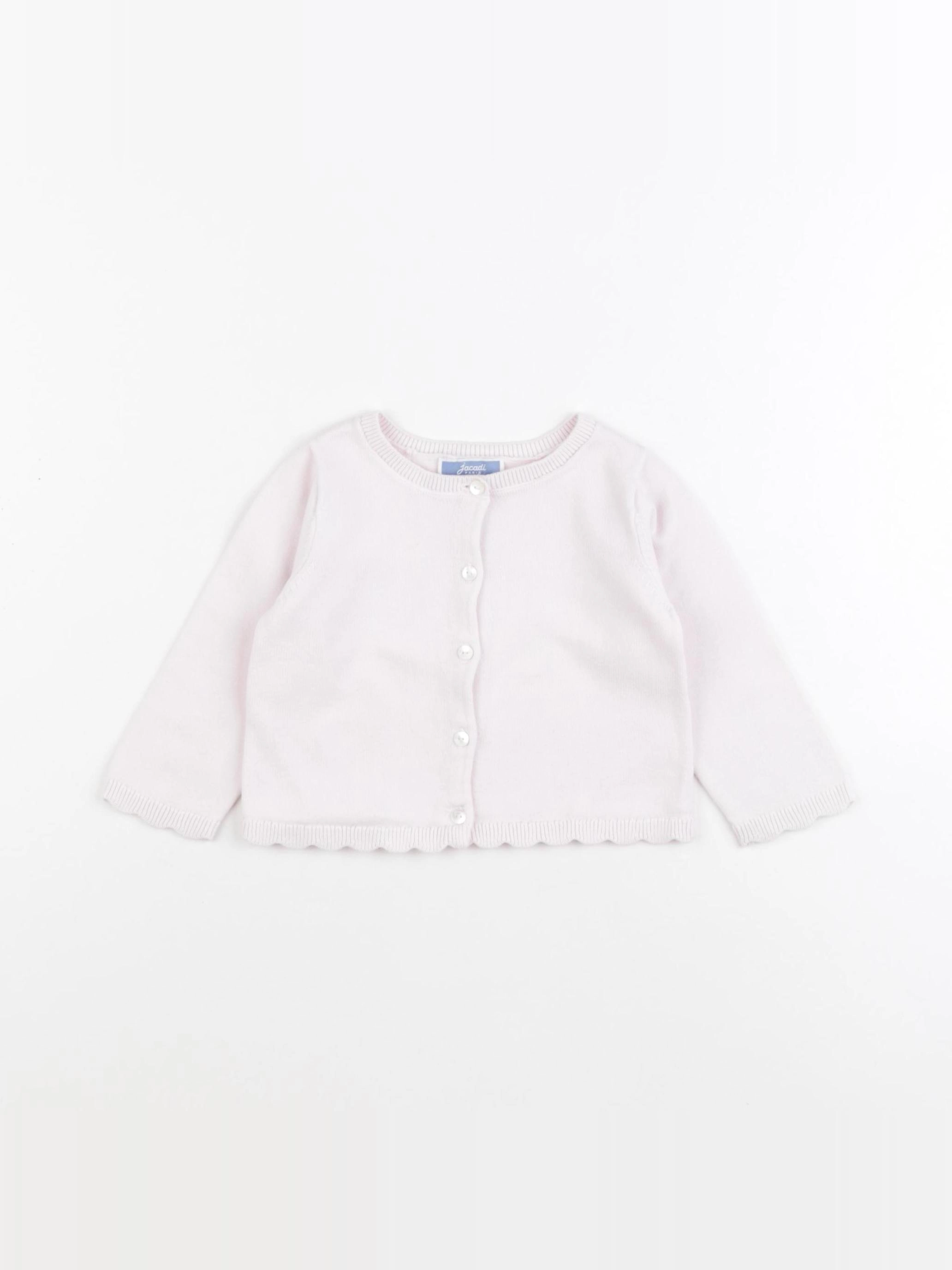 Jacadi - gilet rose - 12 mois