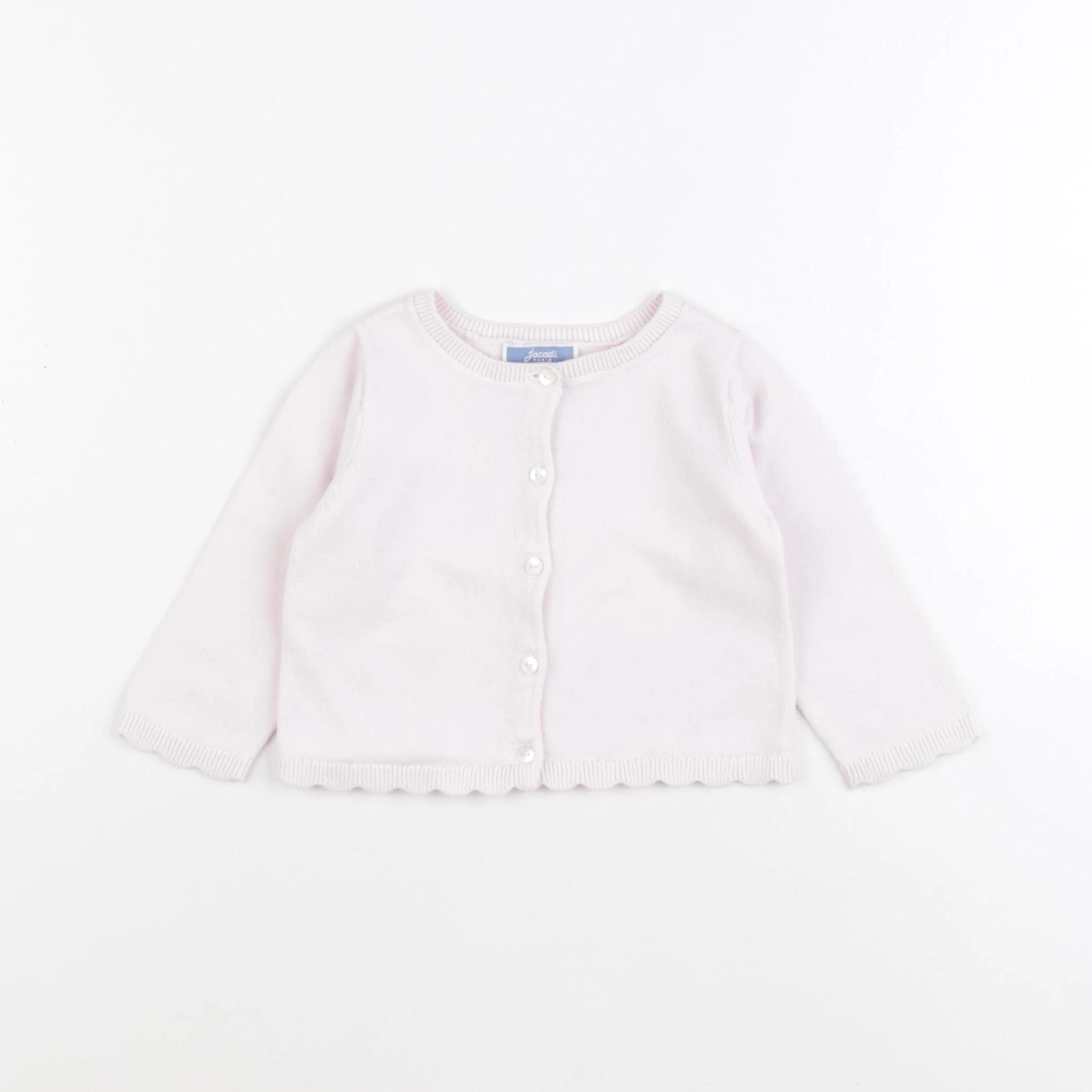 Jacadi - gilet rose - 12 mois