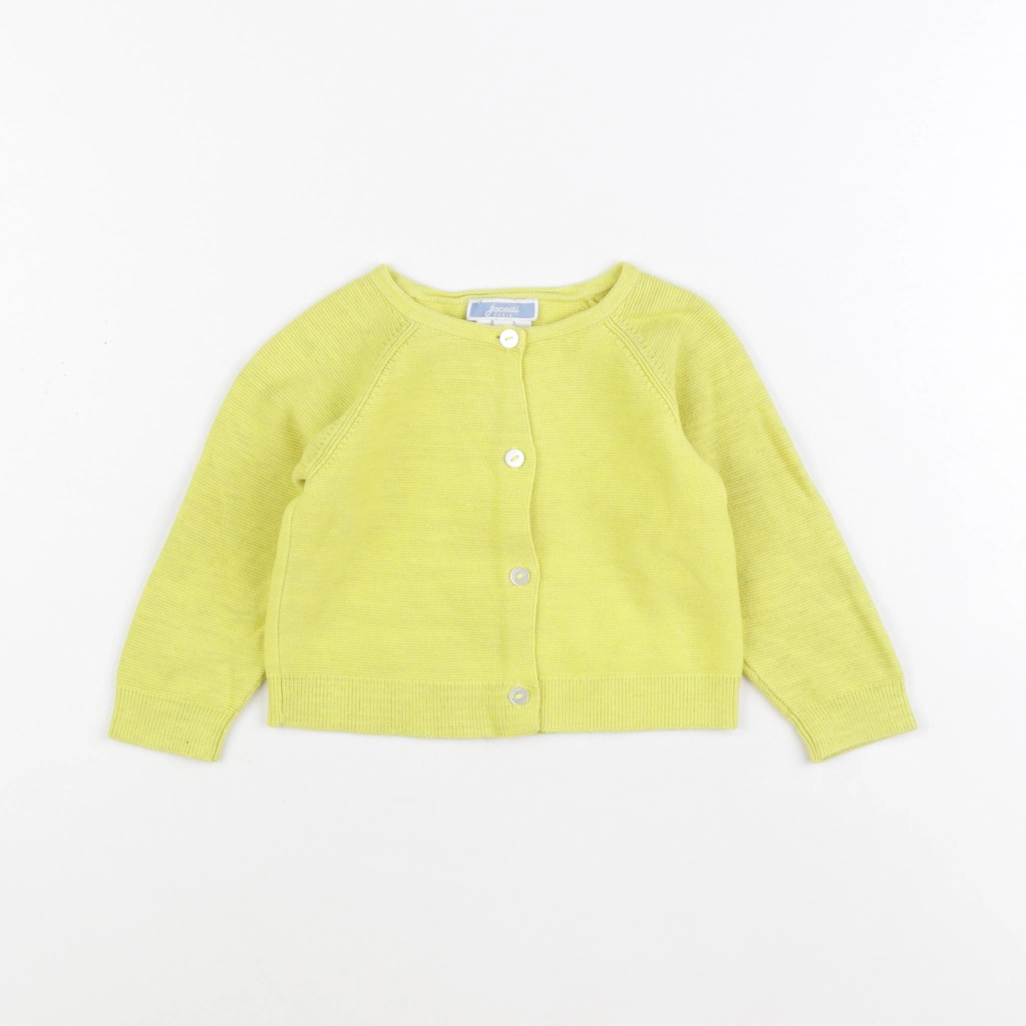 Jacadi - gilet jaune - 12 mois