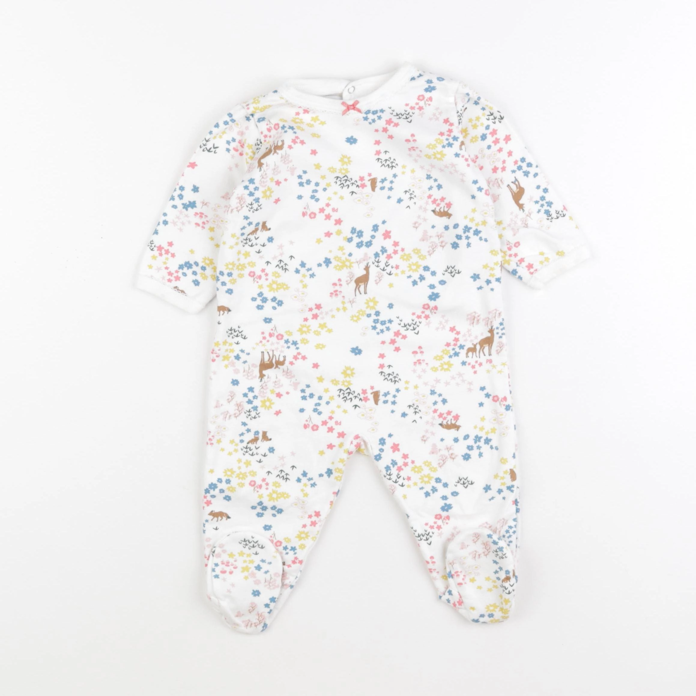 Petit Bateau - pyjama coton multicolore - 6 mois