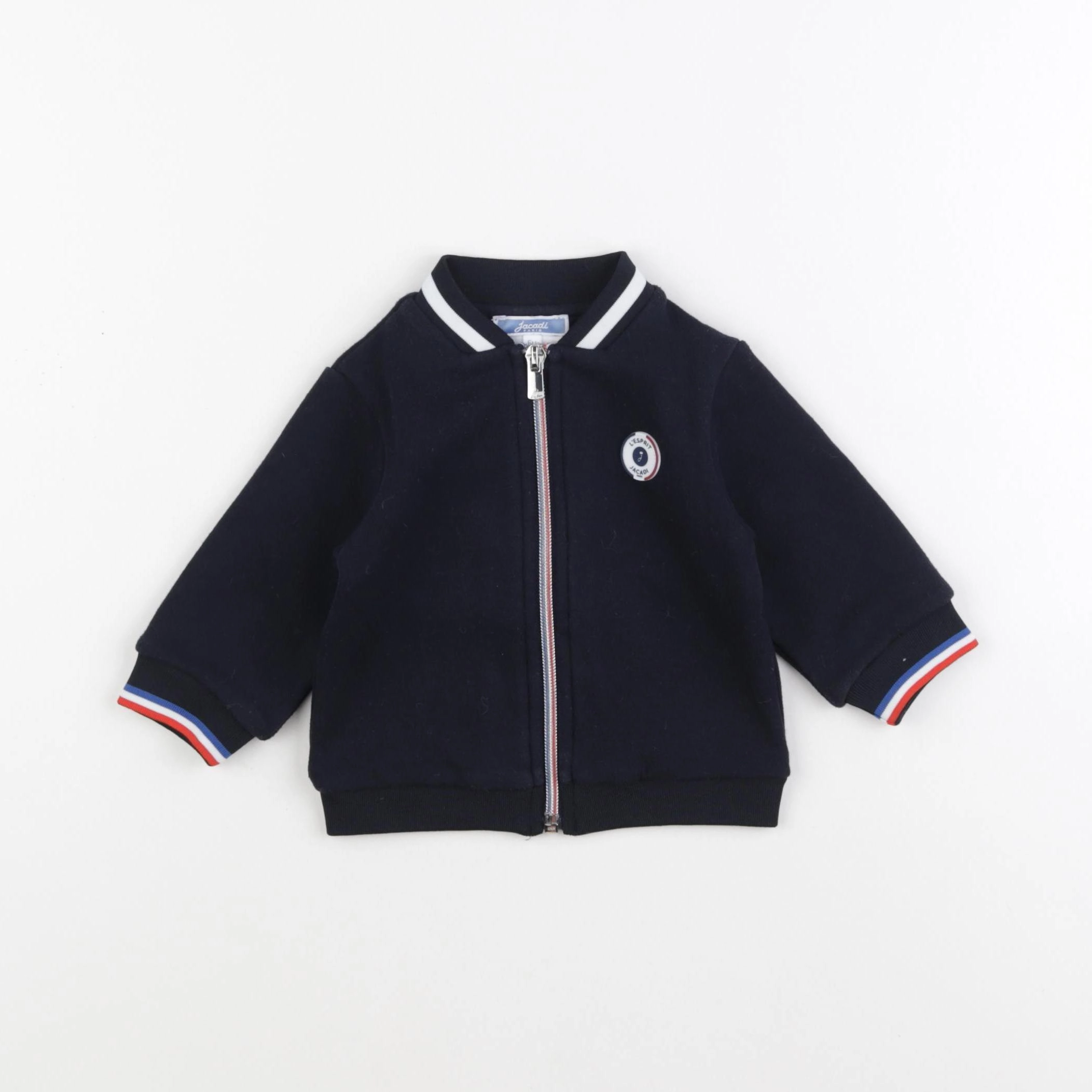 Jacadi - sweat bleu - 6 mois