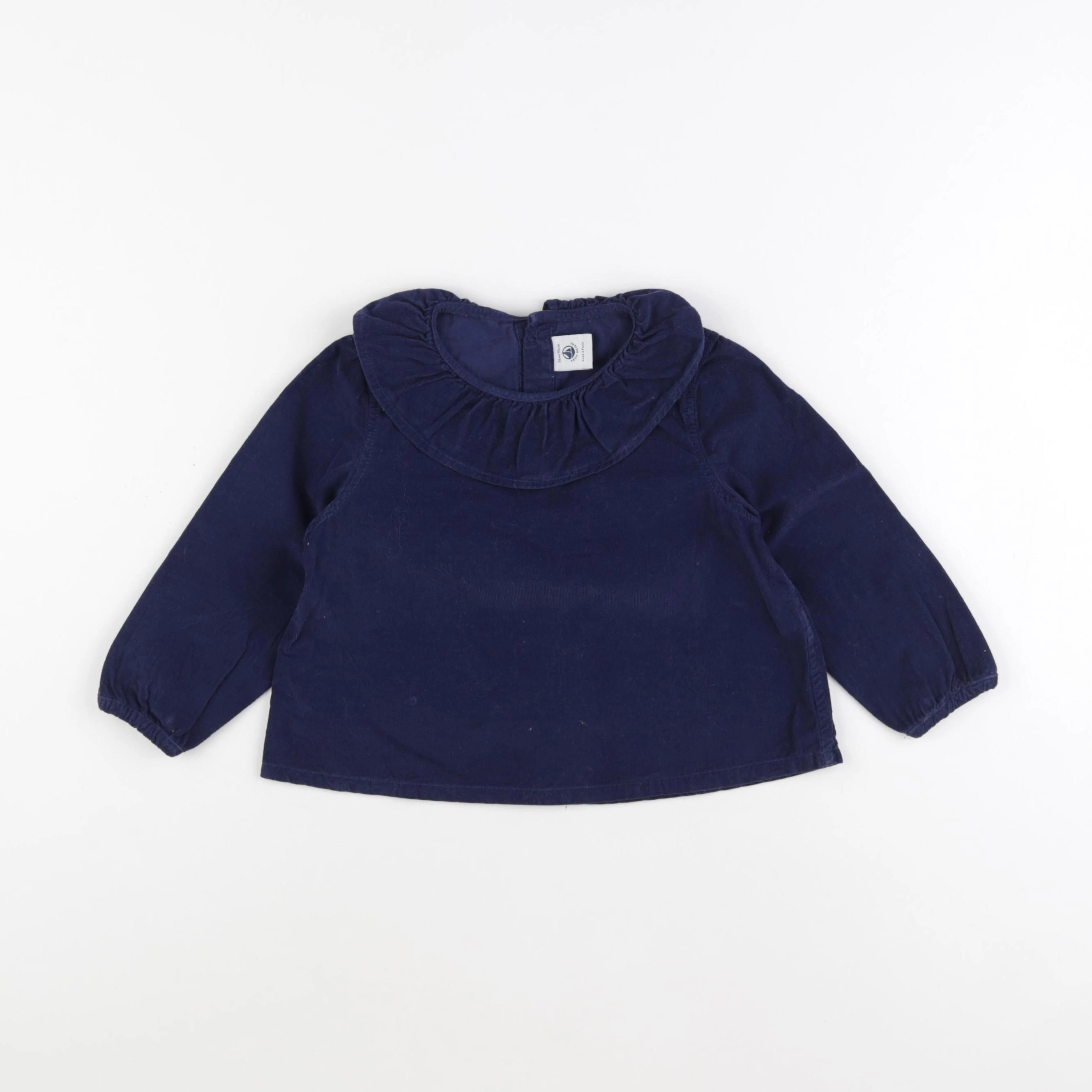 Petit Bateau - blouse bleu - 36 mois
