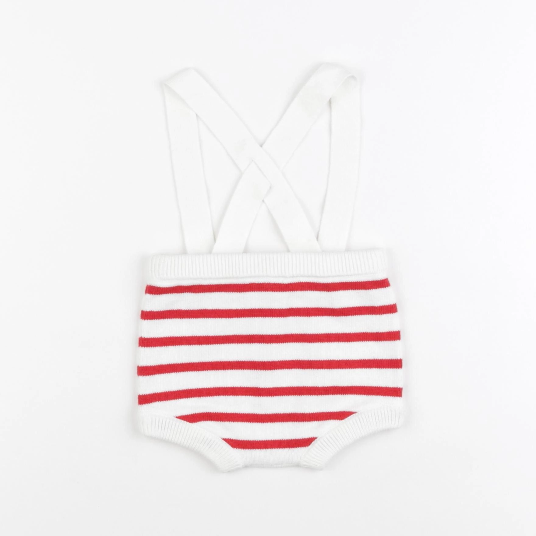 Jacadi - bloomer blanc, rouge - 6 mois