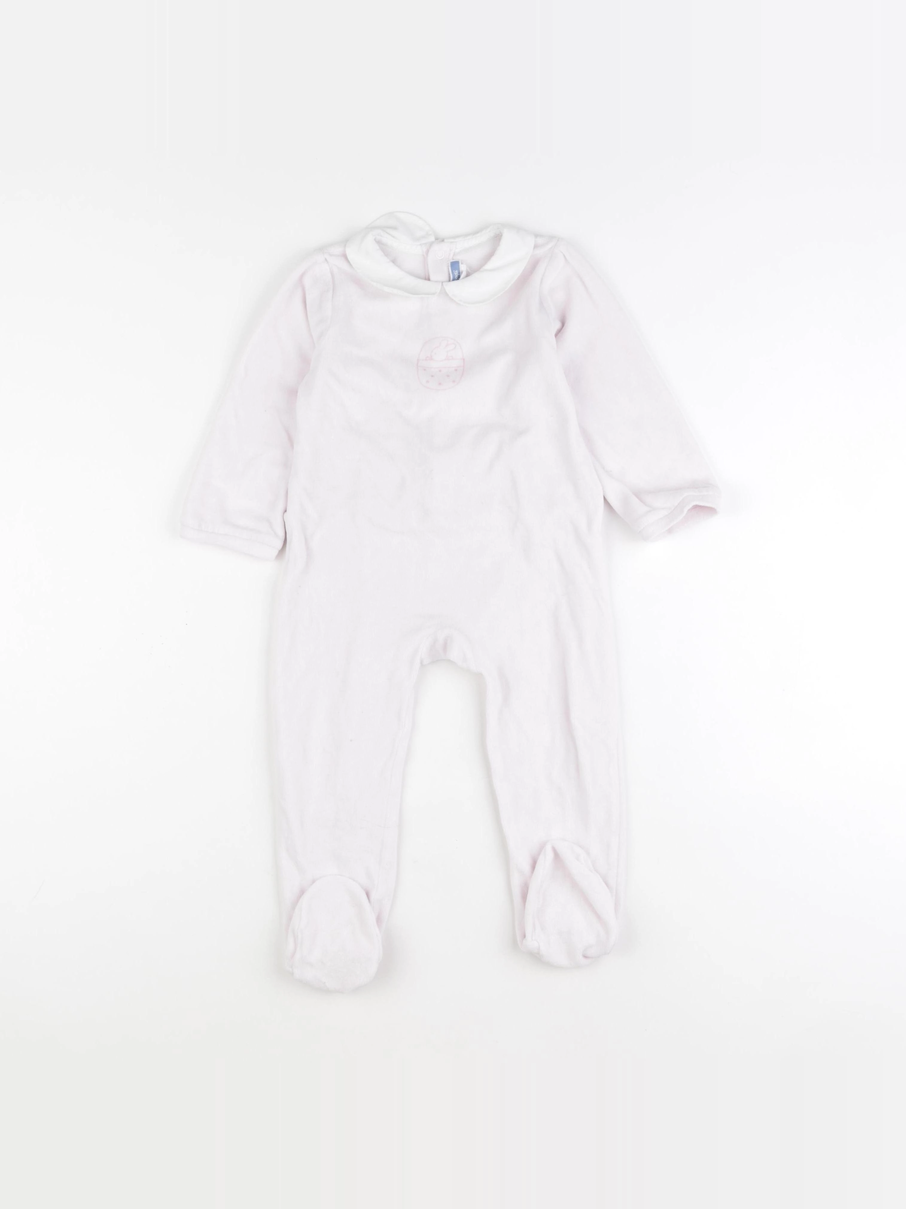 Jacadi - pyjama velours rose - 24 mois