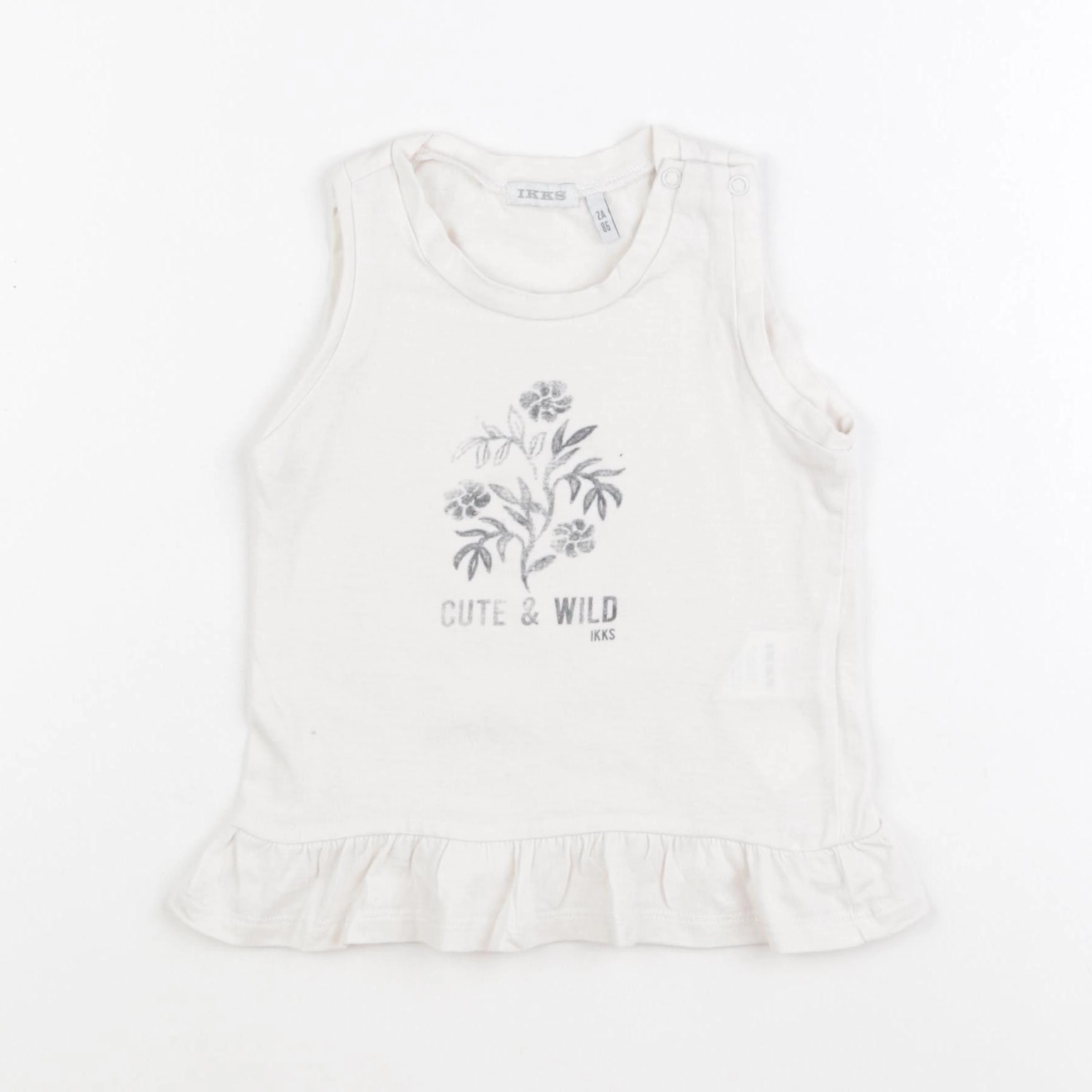 IKKS - débardeur blanc - 2 ans
