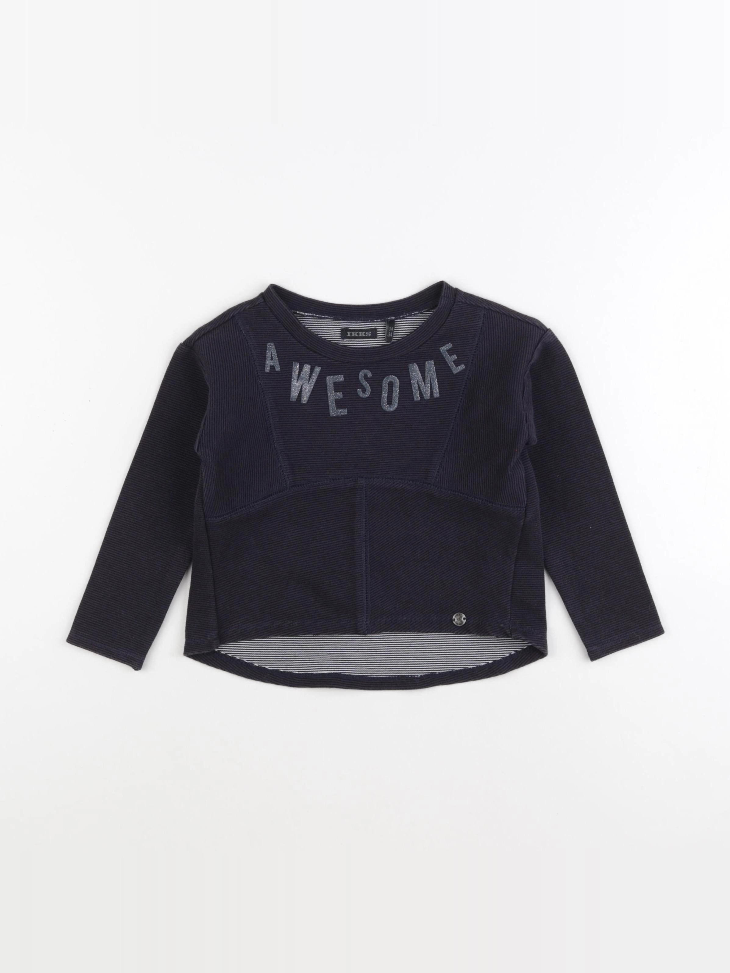 IKKS - sweat noir - 3 ans