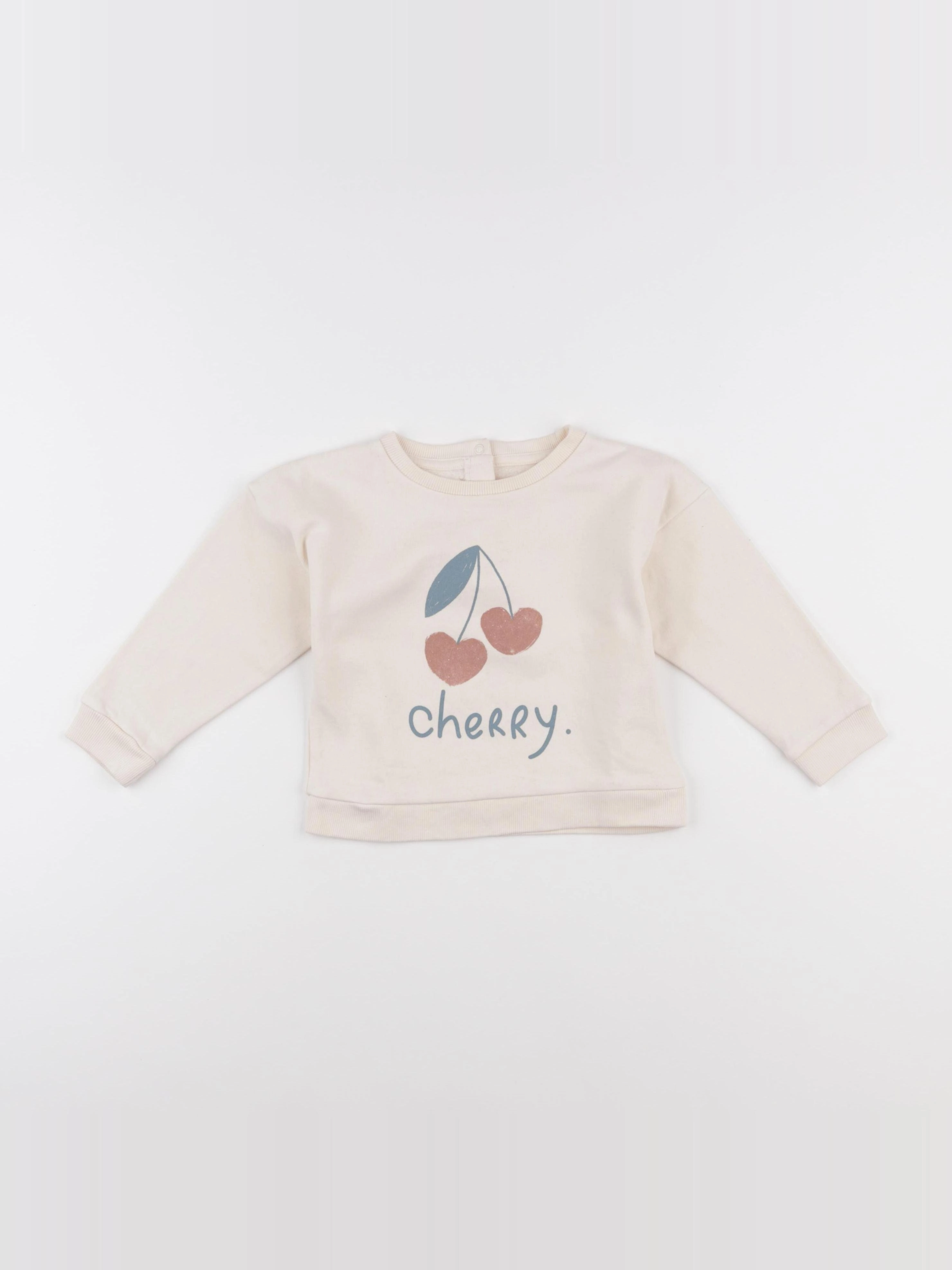 Vertbaudet - sweat beige - 24 mois