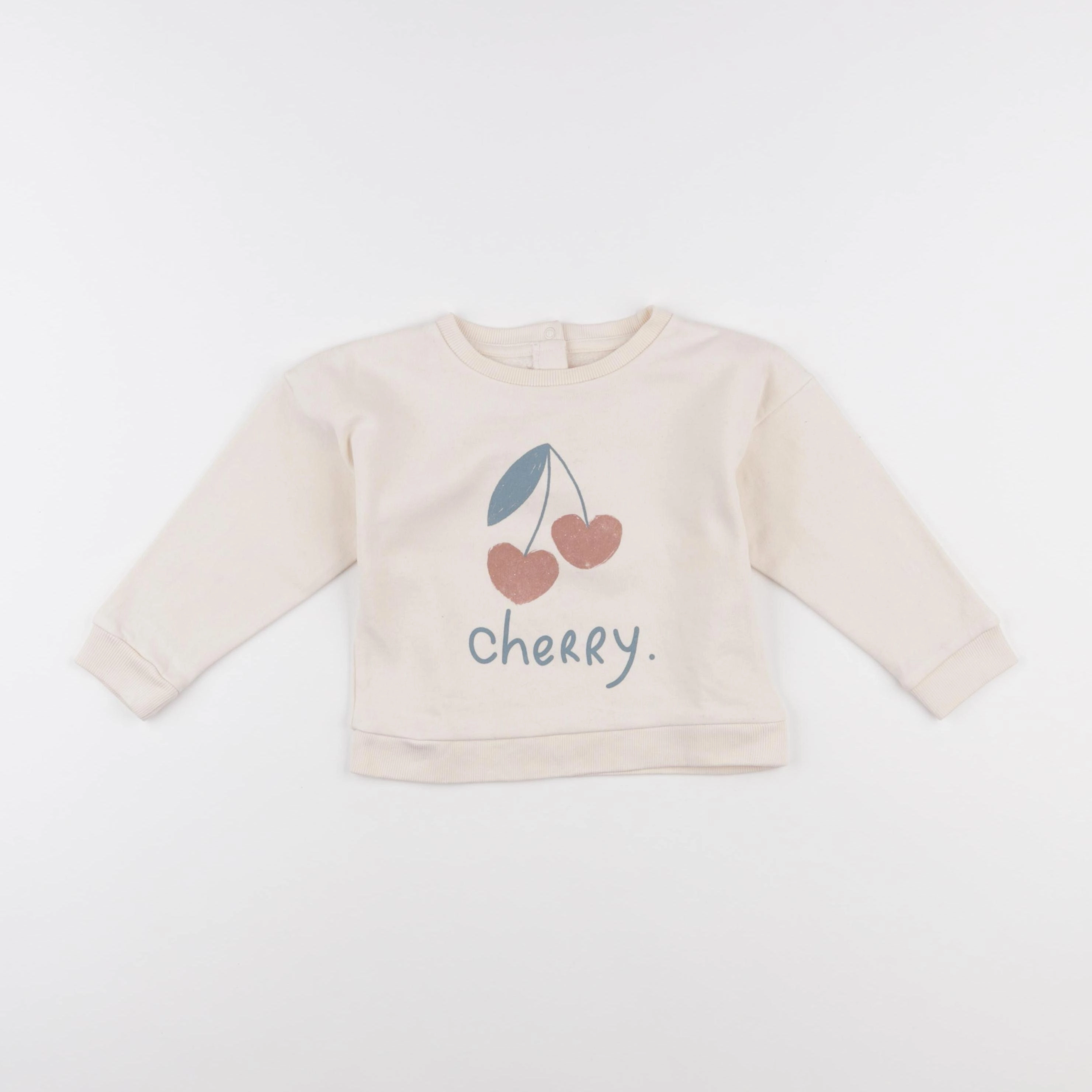 Vertbaudet - sweat beige - 24 mois