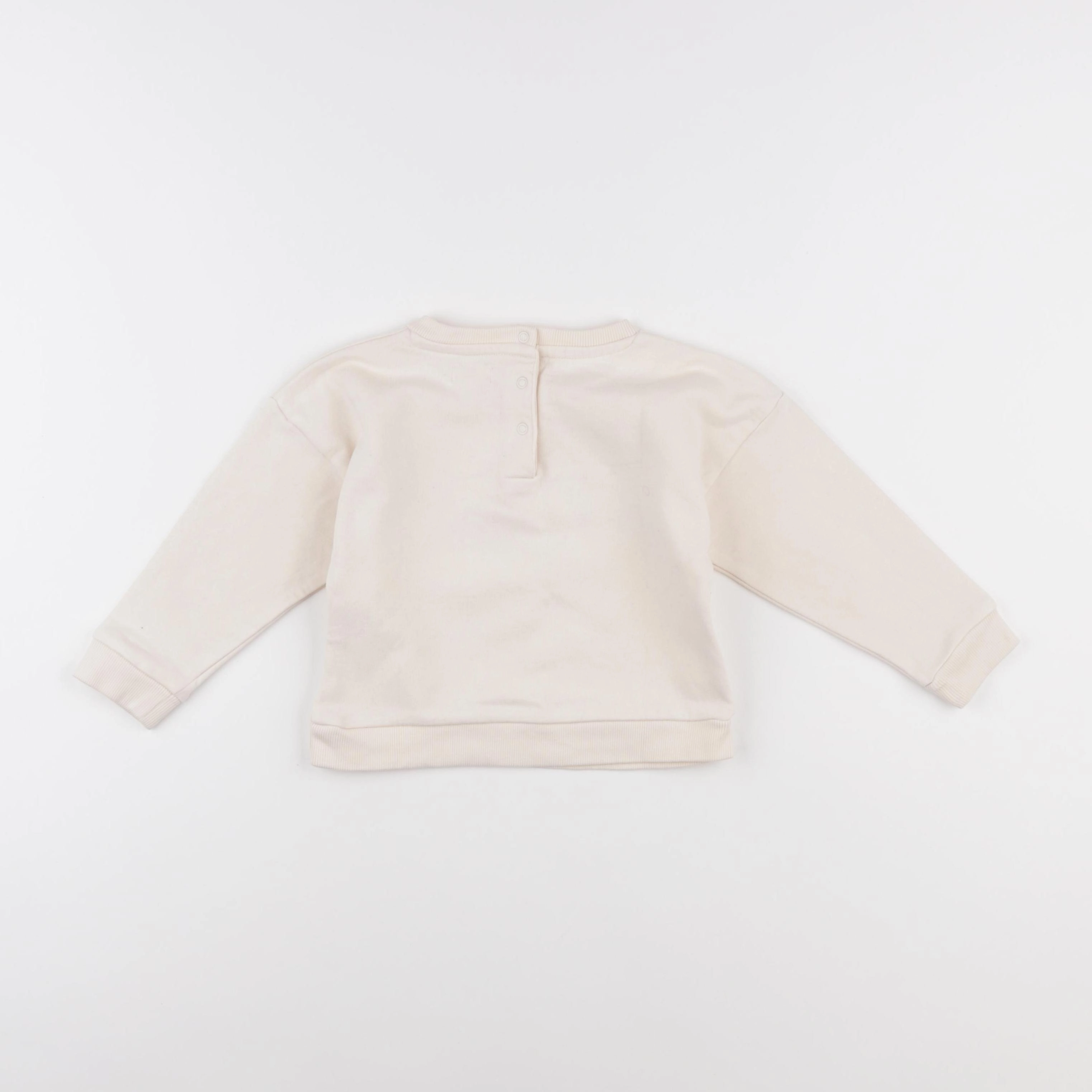 Vertbaudet - sweat beige - 24 mois