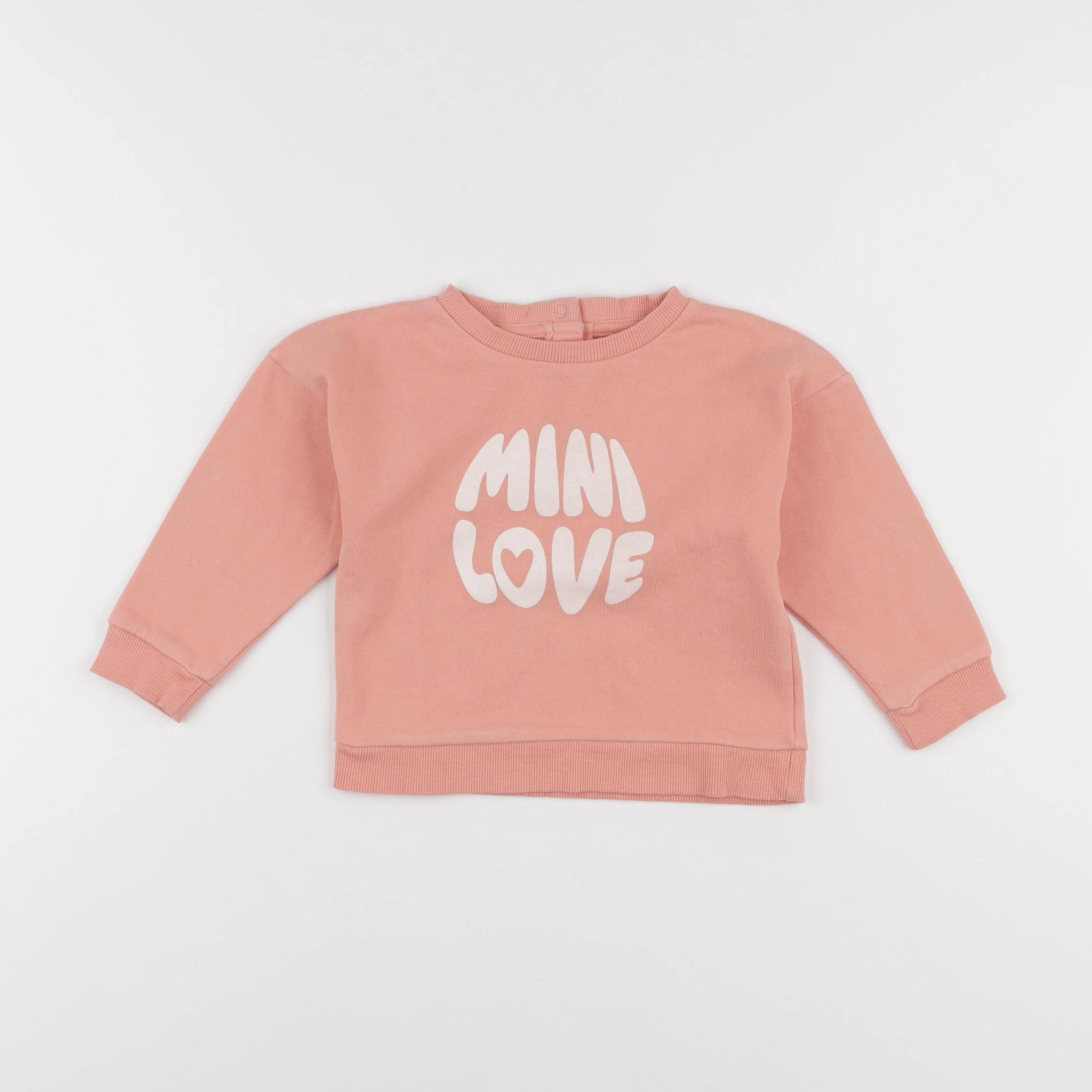 Vertbaudet - sweat orange - 24 mois