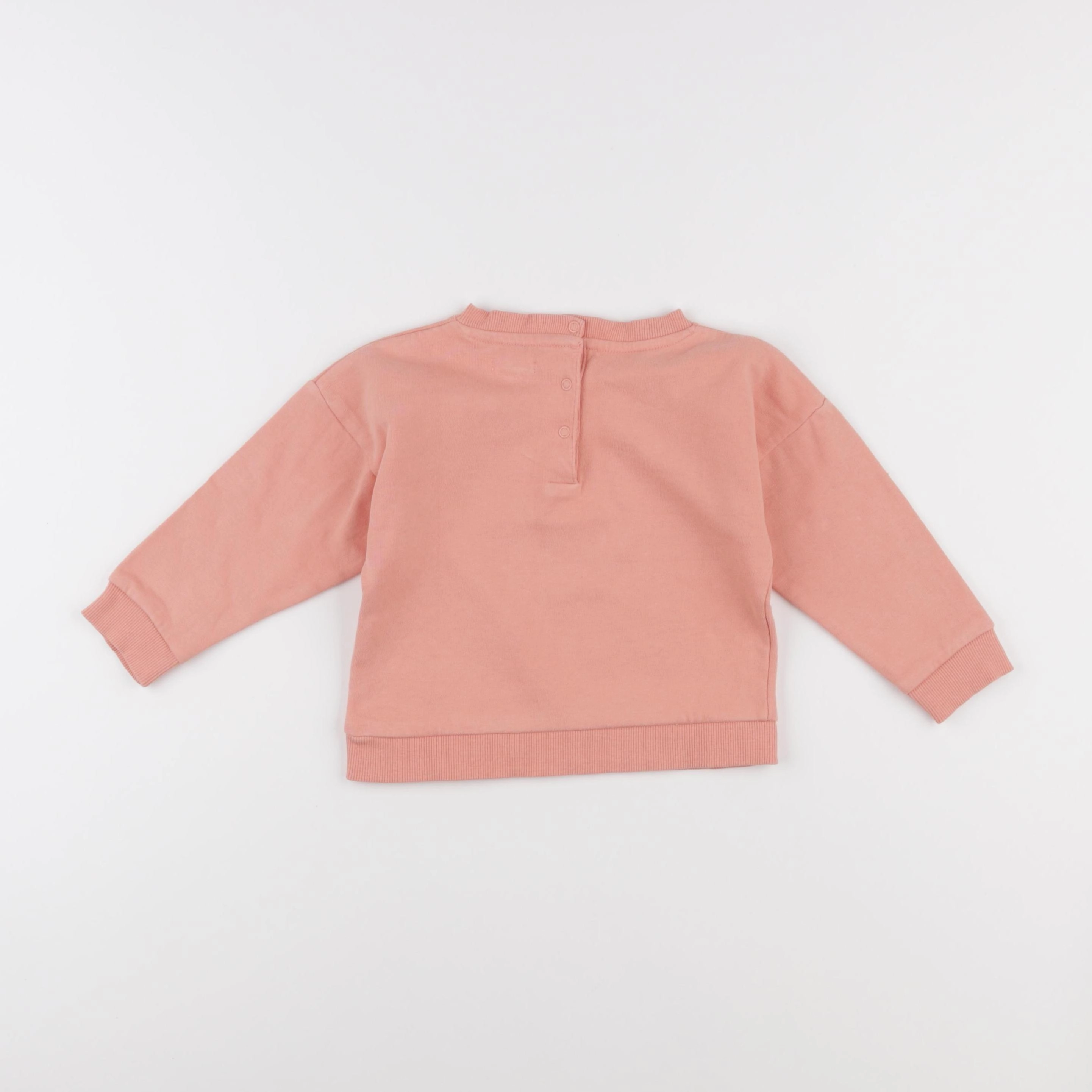 Vertbaudet - sweat orange - 24 mois
