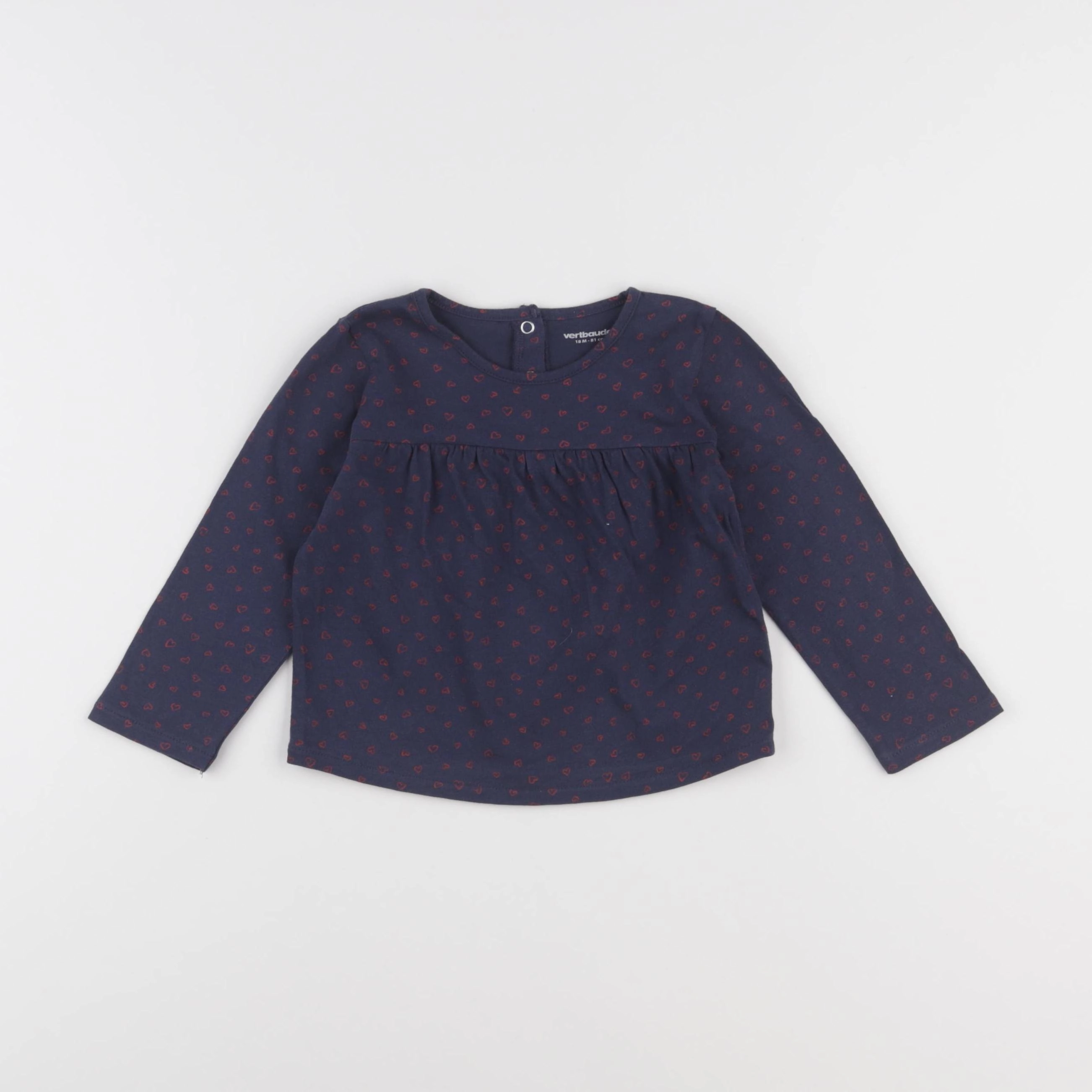 Vertbaudet - tee-shirt bleu - 18 mois