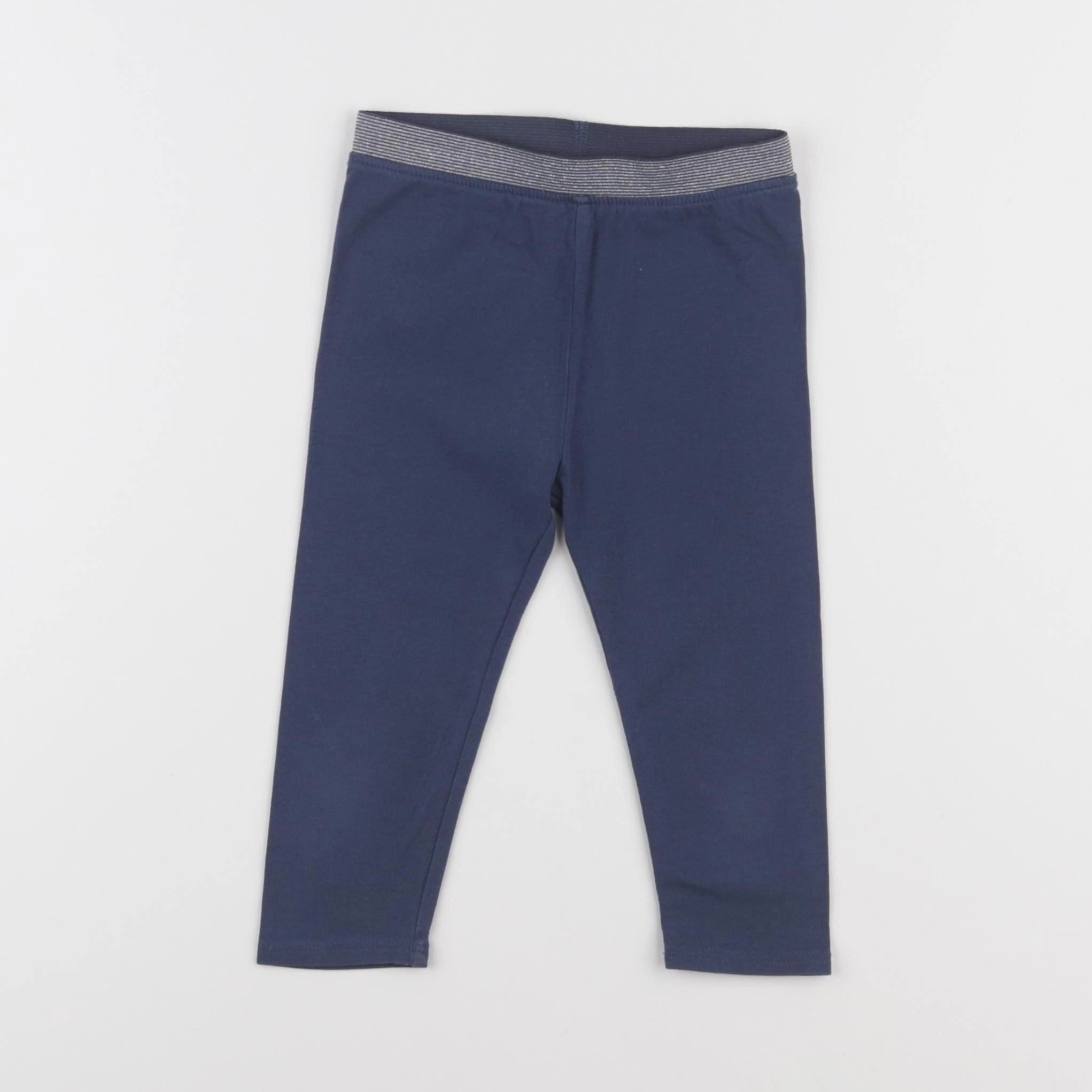 Vertbaudet - legging bleu - 18 mois