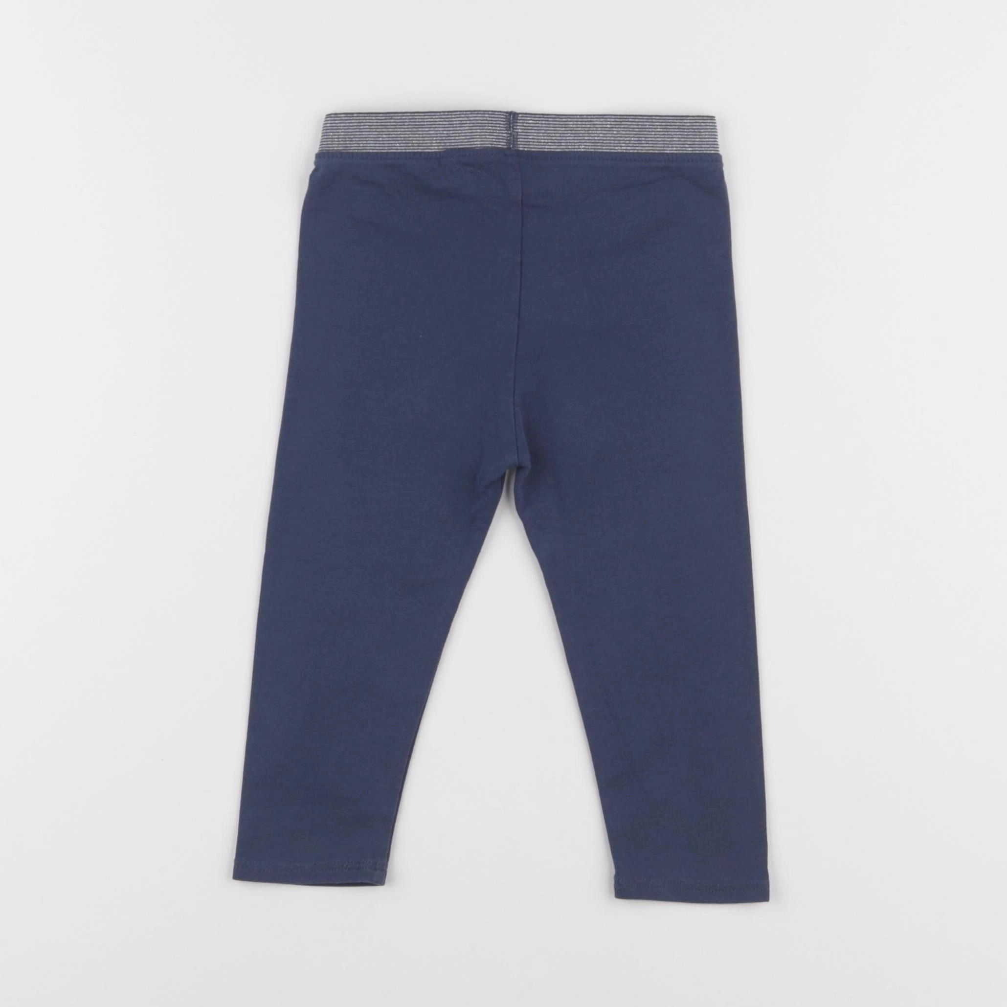 Vertbaudet - legging bleu - 18 mois