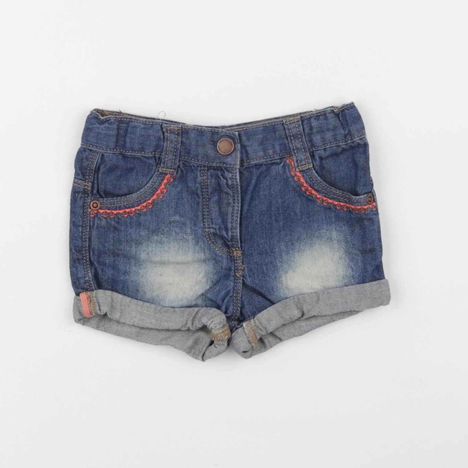 Vertbaudet - short bleu - 12 mois