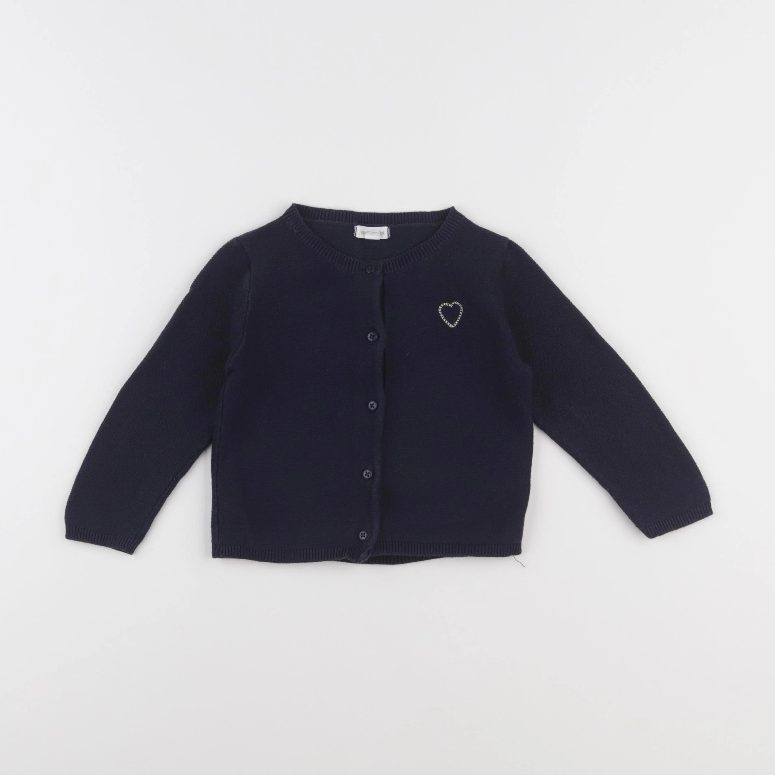 Vertbaudet - gilet bleu - 18 mois