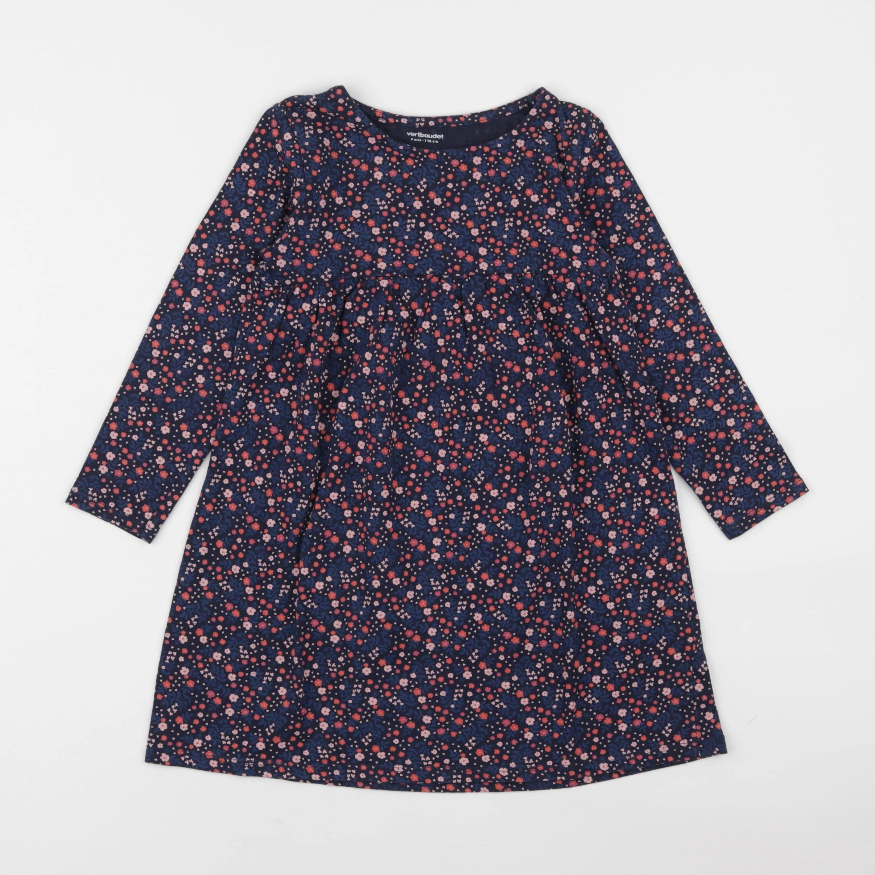 Vertbaudet - robe bleu - 6 ans