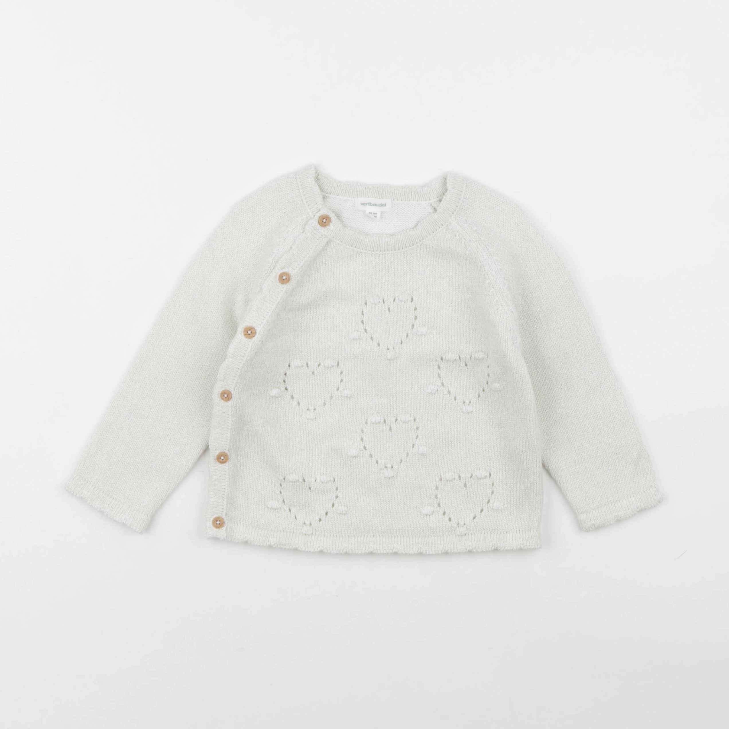 Vertbaudet - pull beige - 18 mois