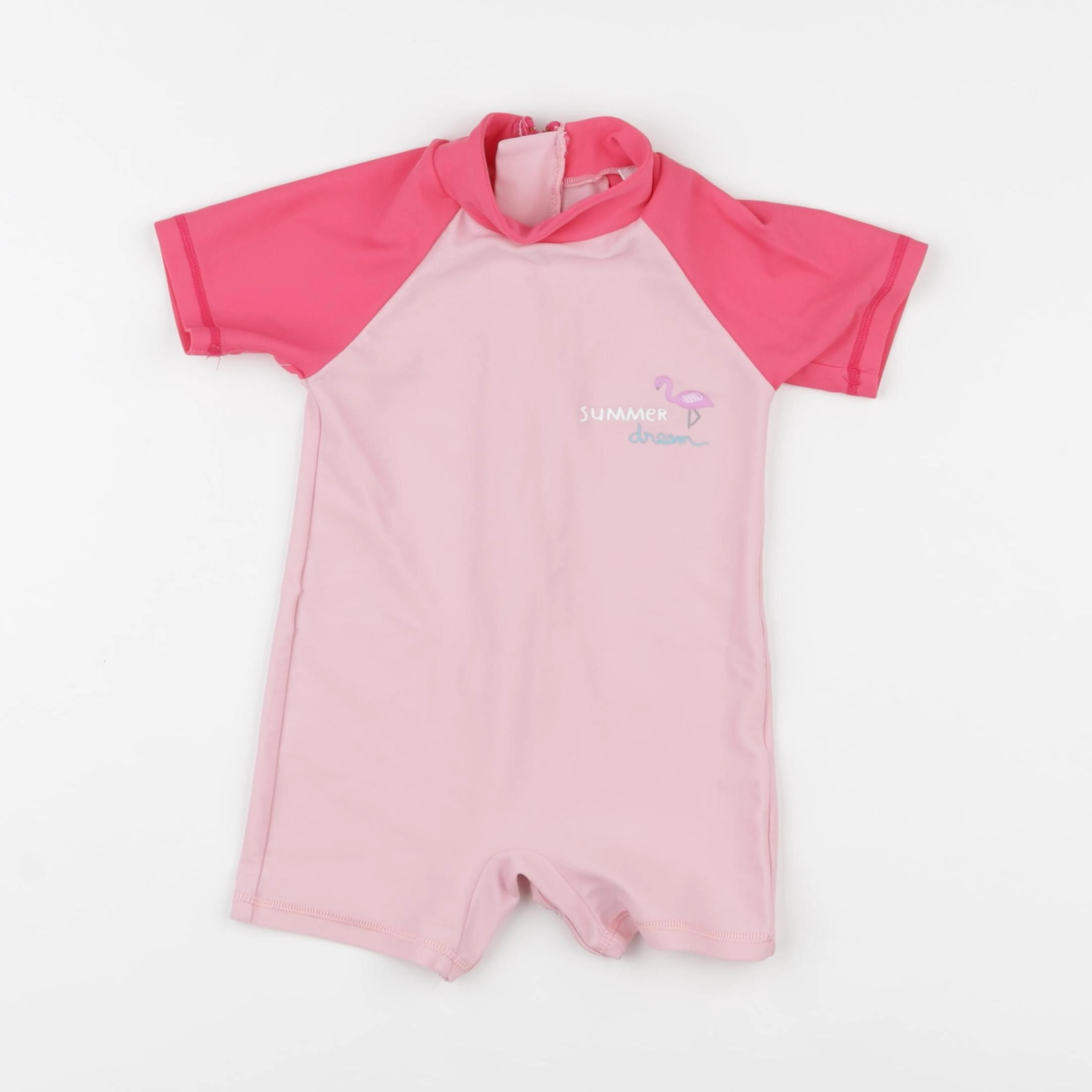 Vertbaudet - combi de bain rose - 18 mois