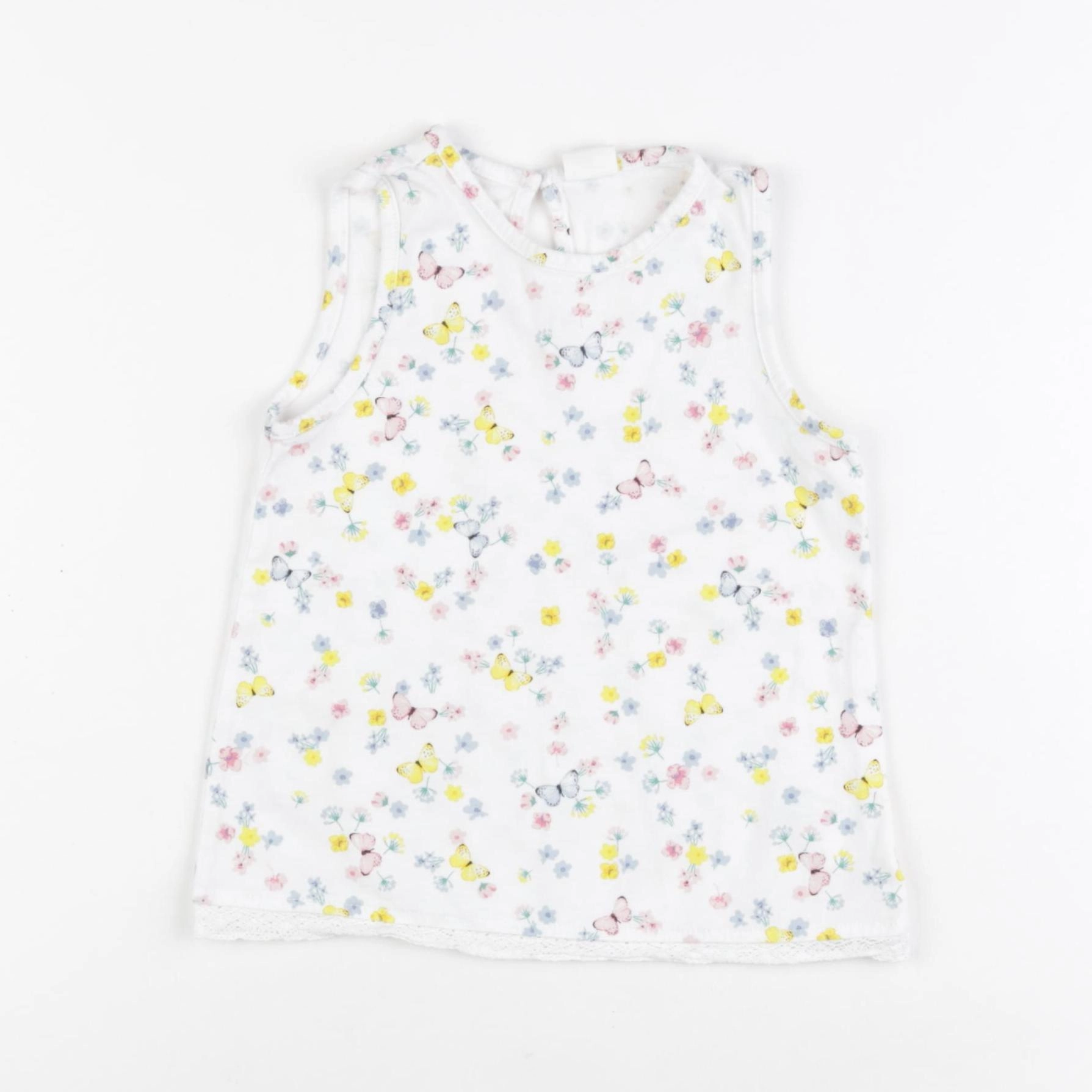 H&M - débardeur blanc - 1 an à 2 ans