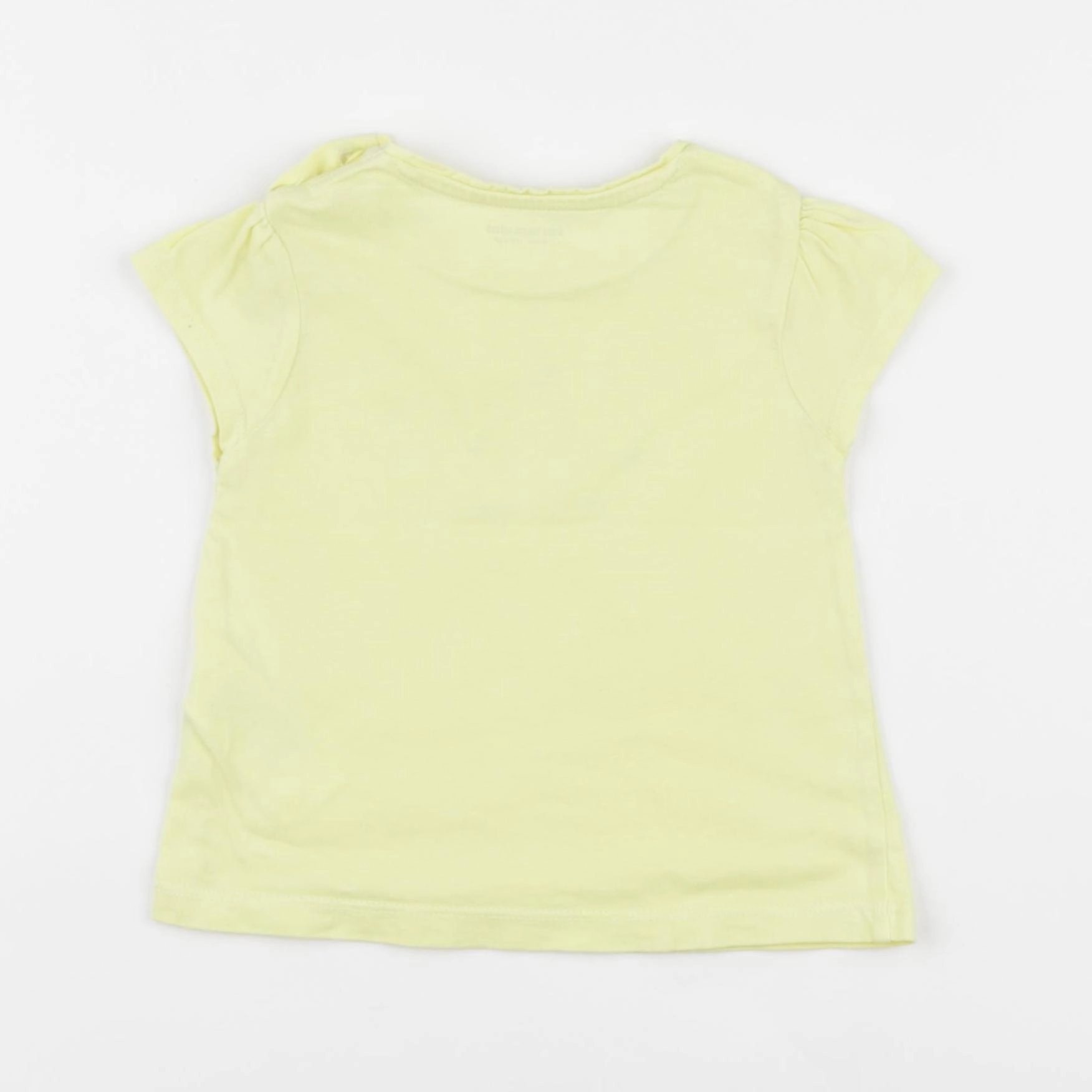 Vertbaudet - tee-shirt jaune - 12 mois