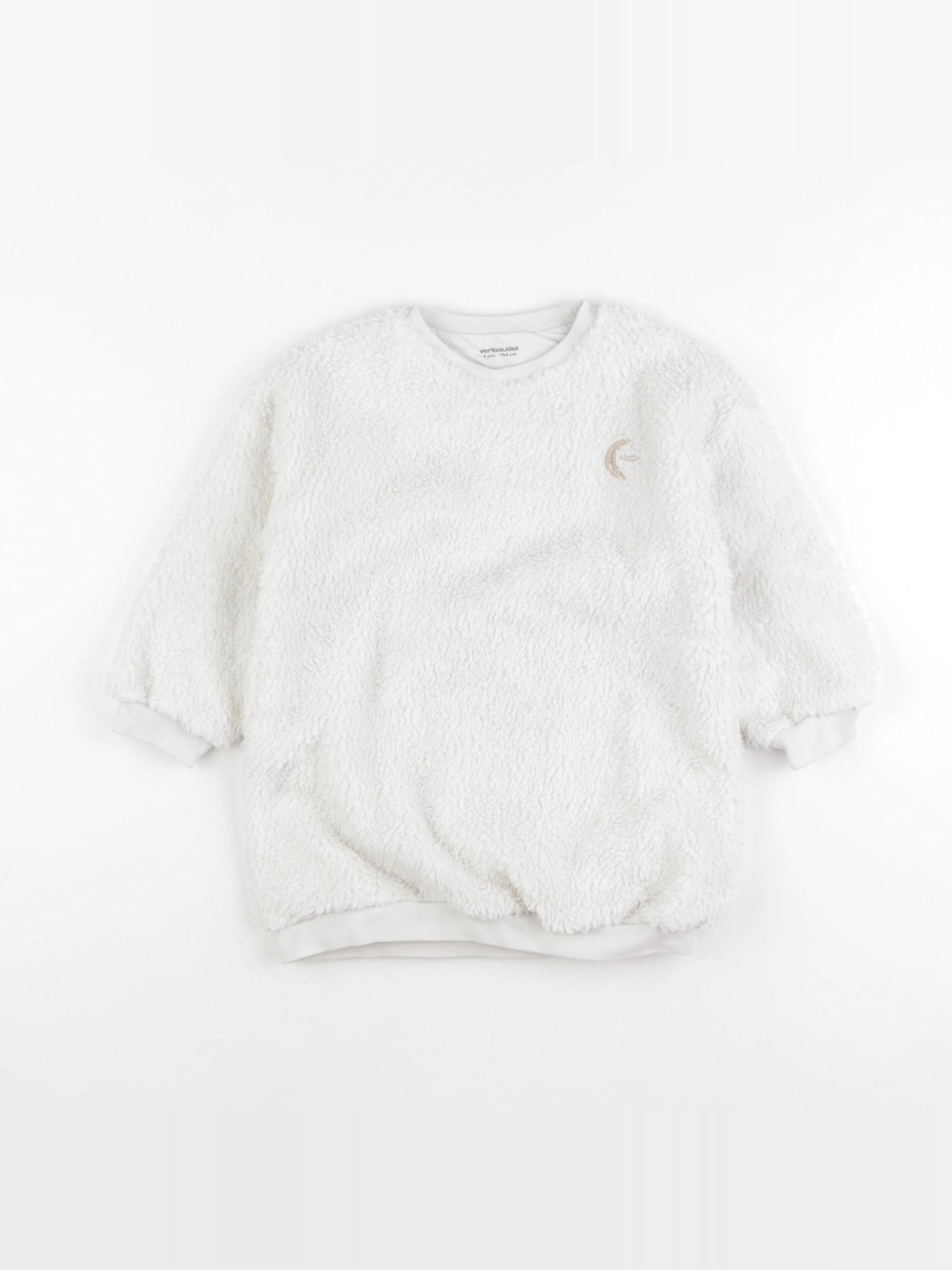 Vertbaudet - robe blanc, or - 4 ans