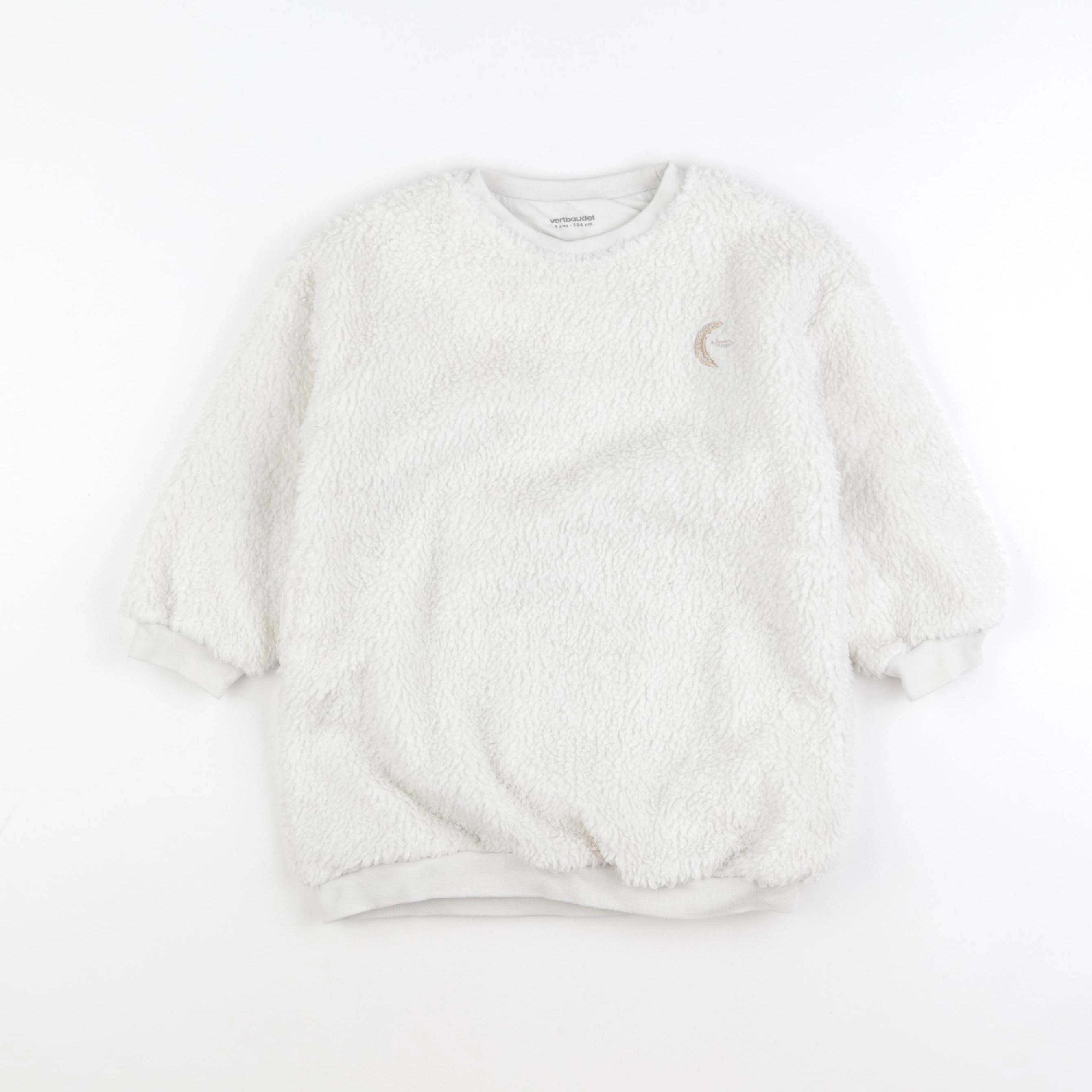 Vertbaudet - robe blanc, or - 4 ans