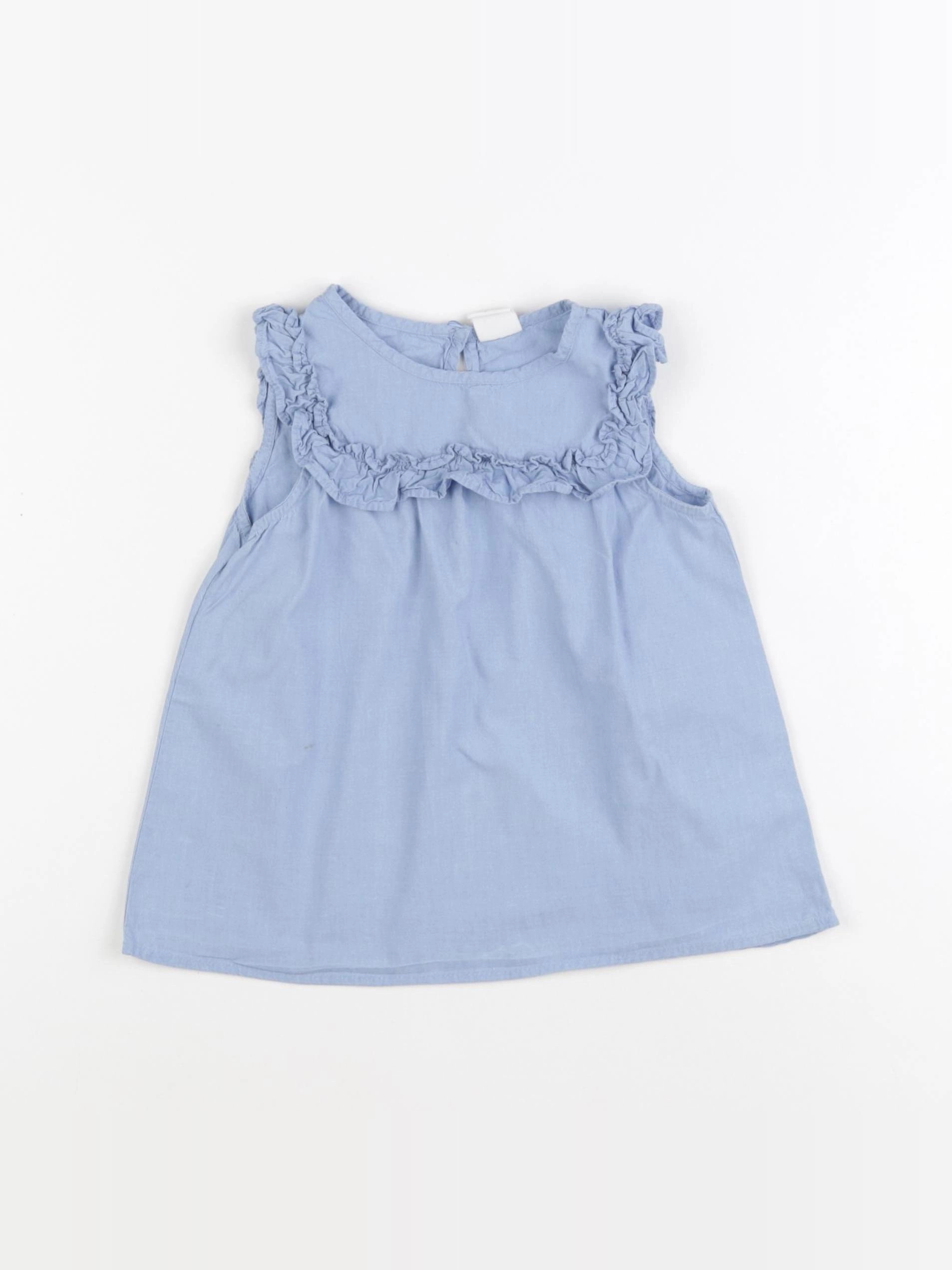 H&M - blouse bleu - 1 an à 2 ans
