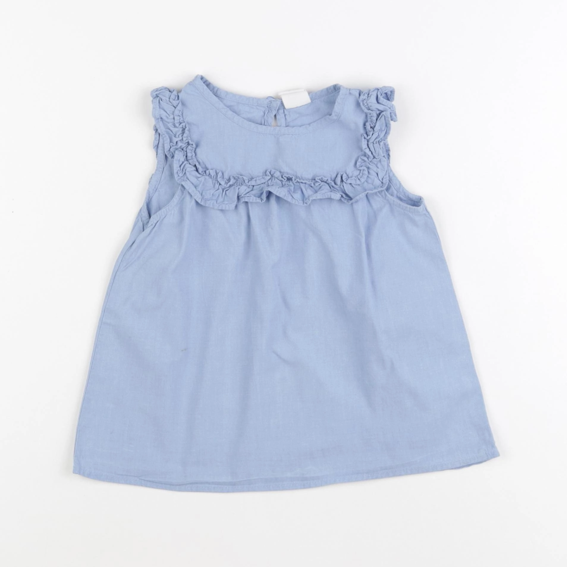 H&M - blouse bleu - 1 an à 2 ans