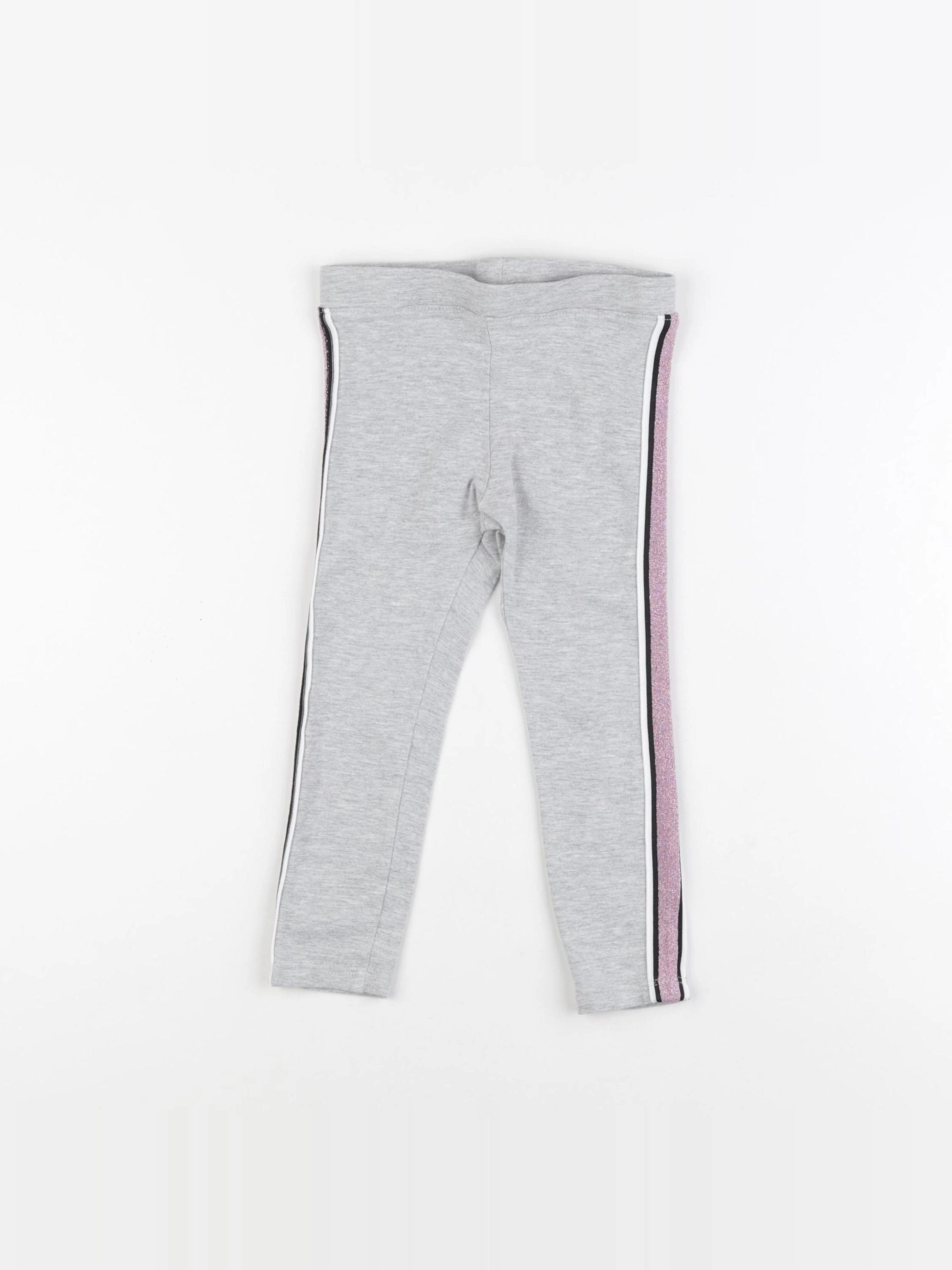 H&M - legging gris - 2/3 ans