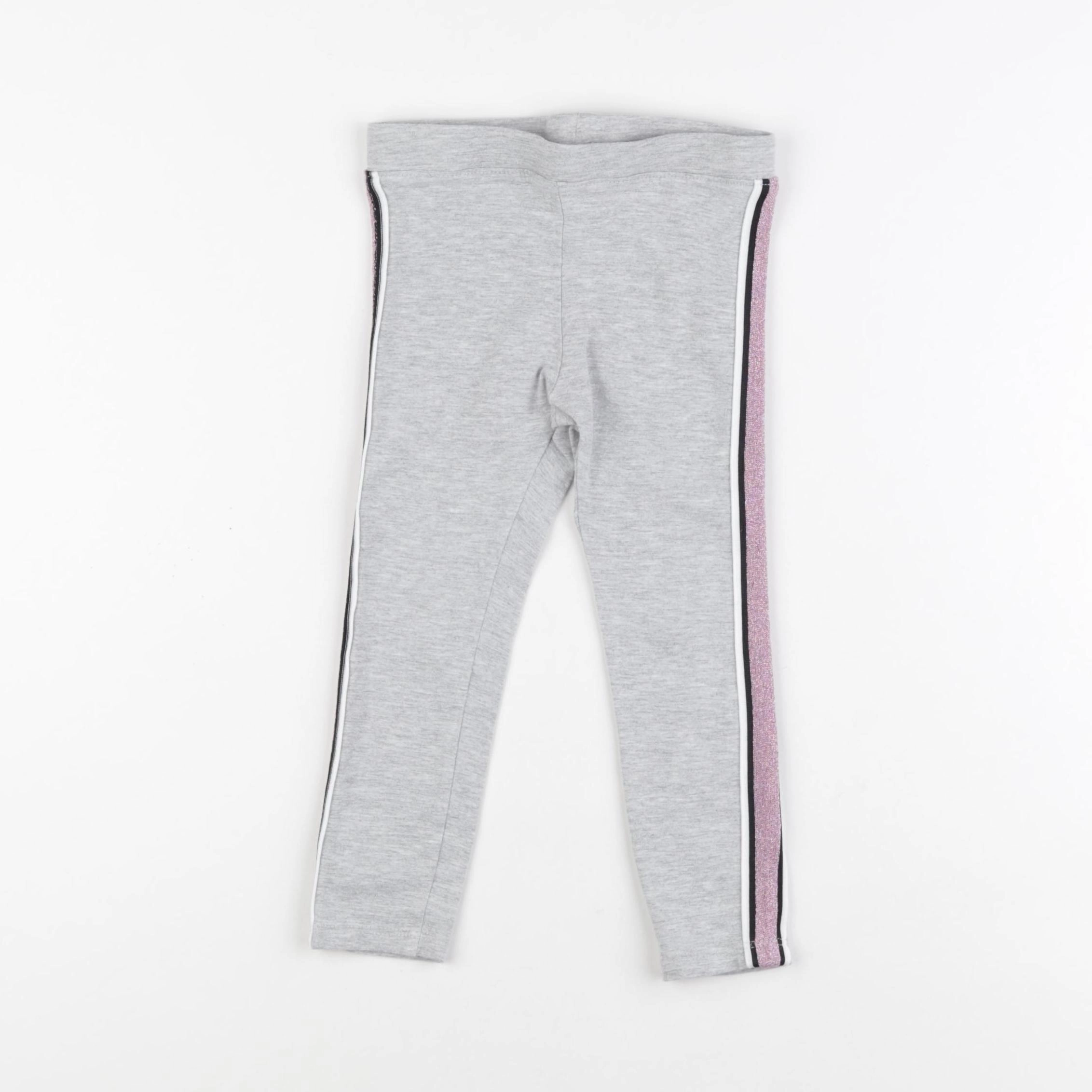 H&M - legging gris - 2/3 ans