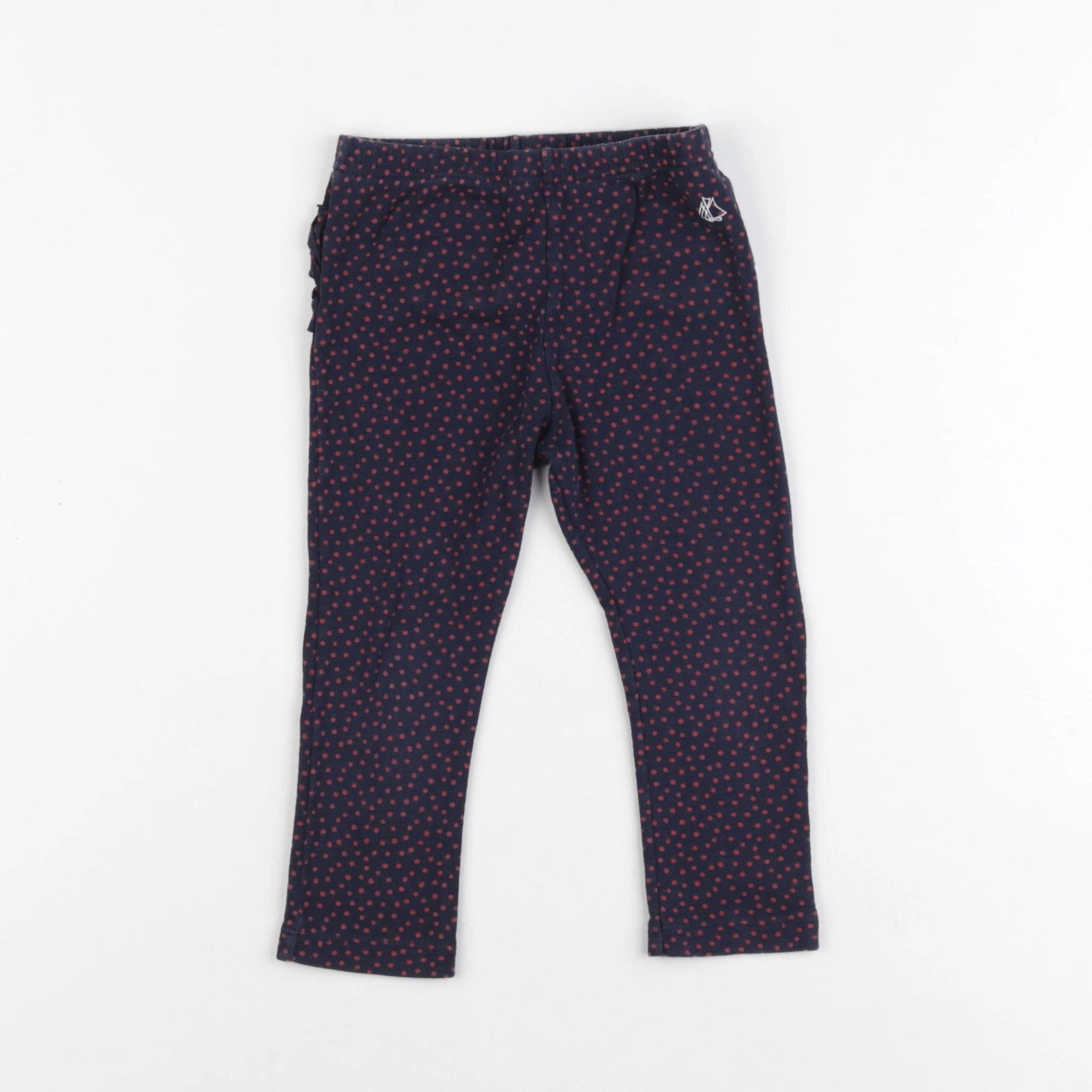 Petit Bateau - legging bleu - 24 mois