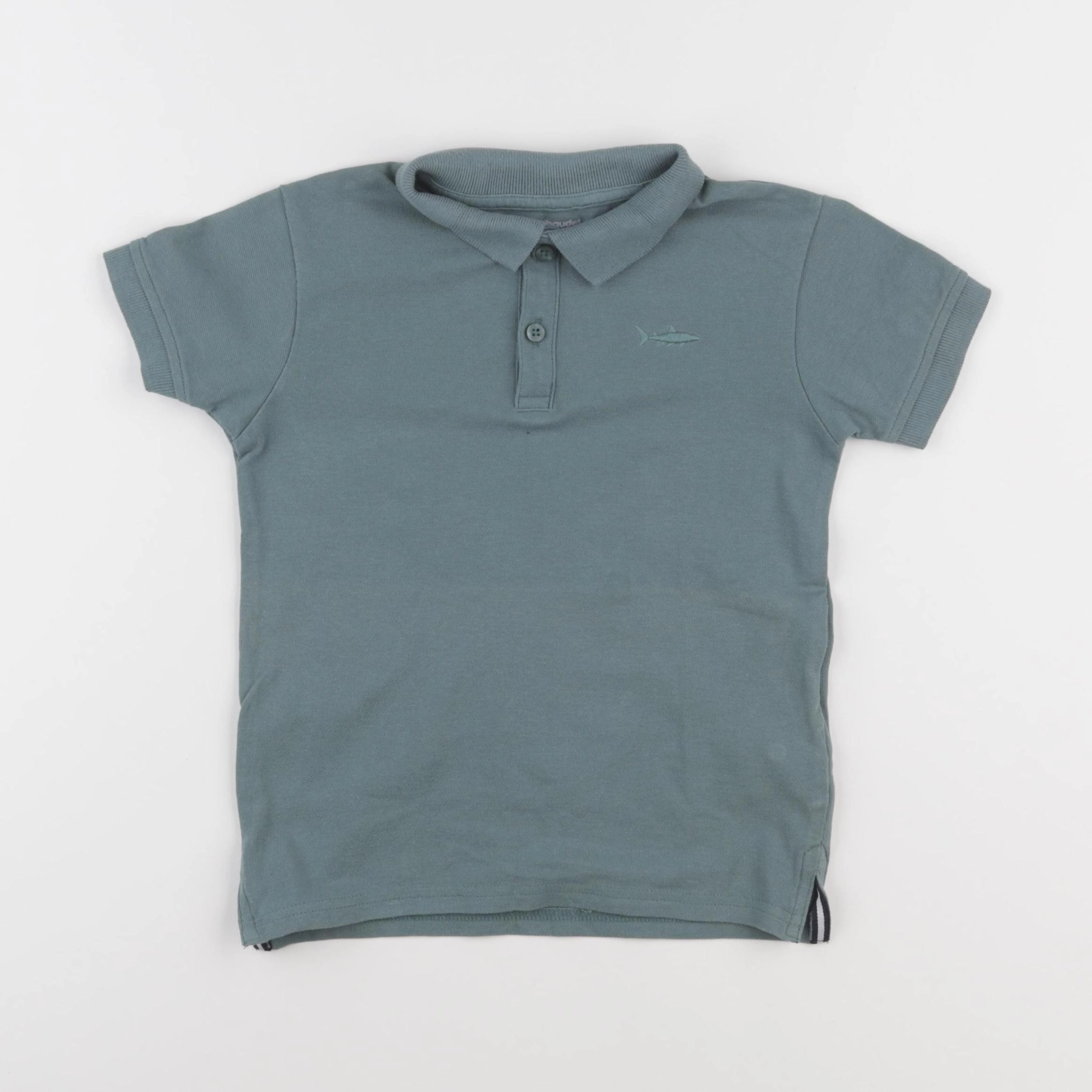 Vertbaudet - polo bleu - 6 ans