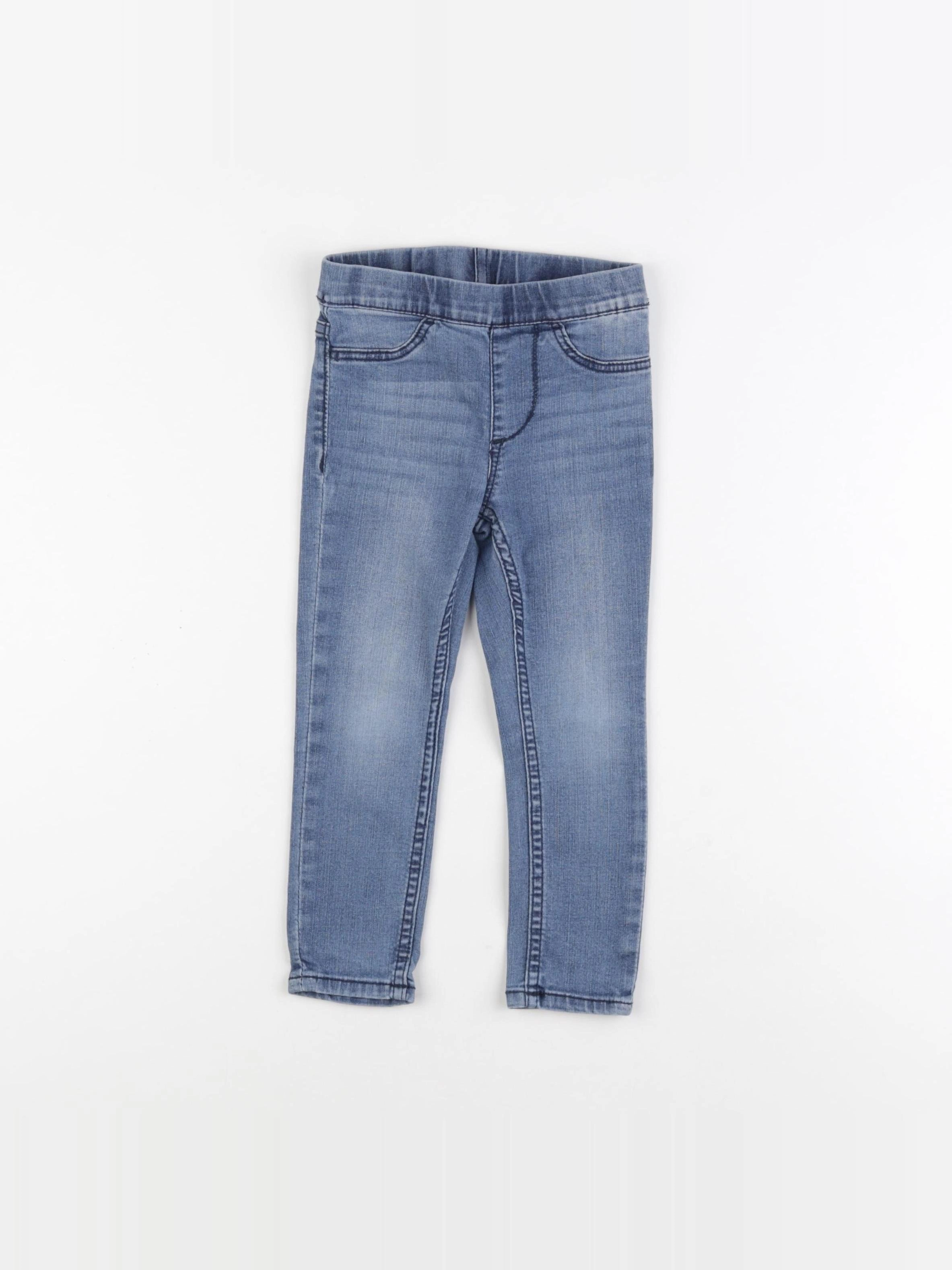 H&M - jegging bleu - 2/3 ans