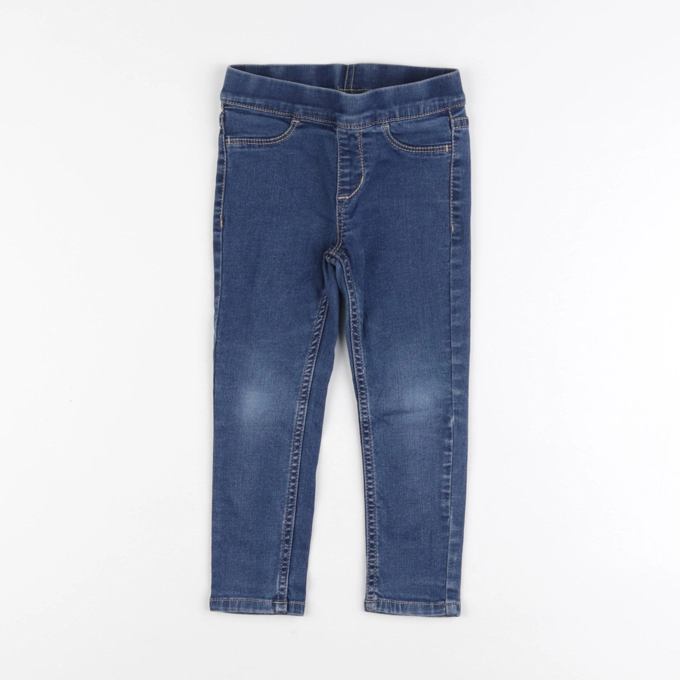 H&M - jegging bleu - 2/3 ans