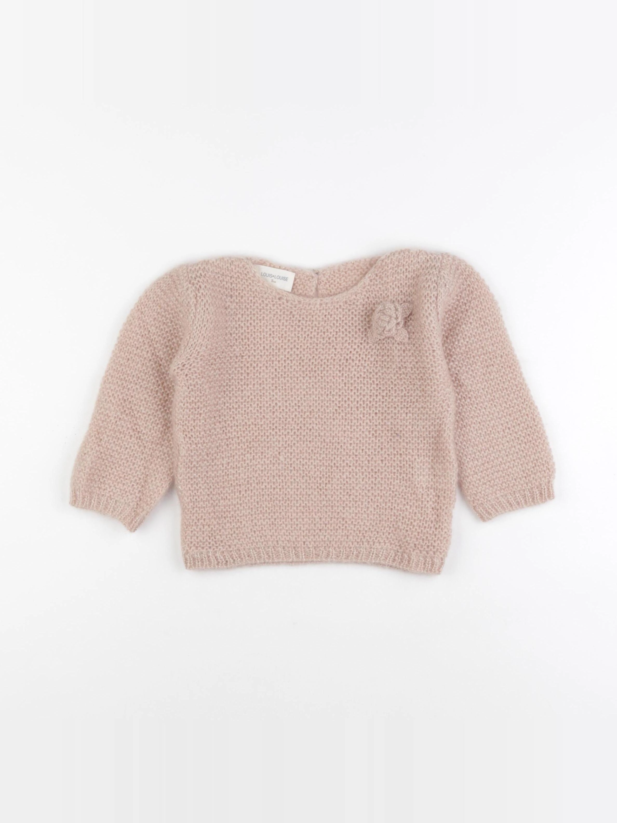 Louis Louise - pull rose - 2 ans