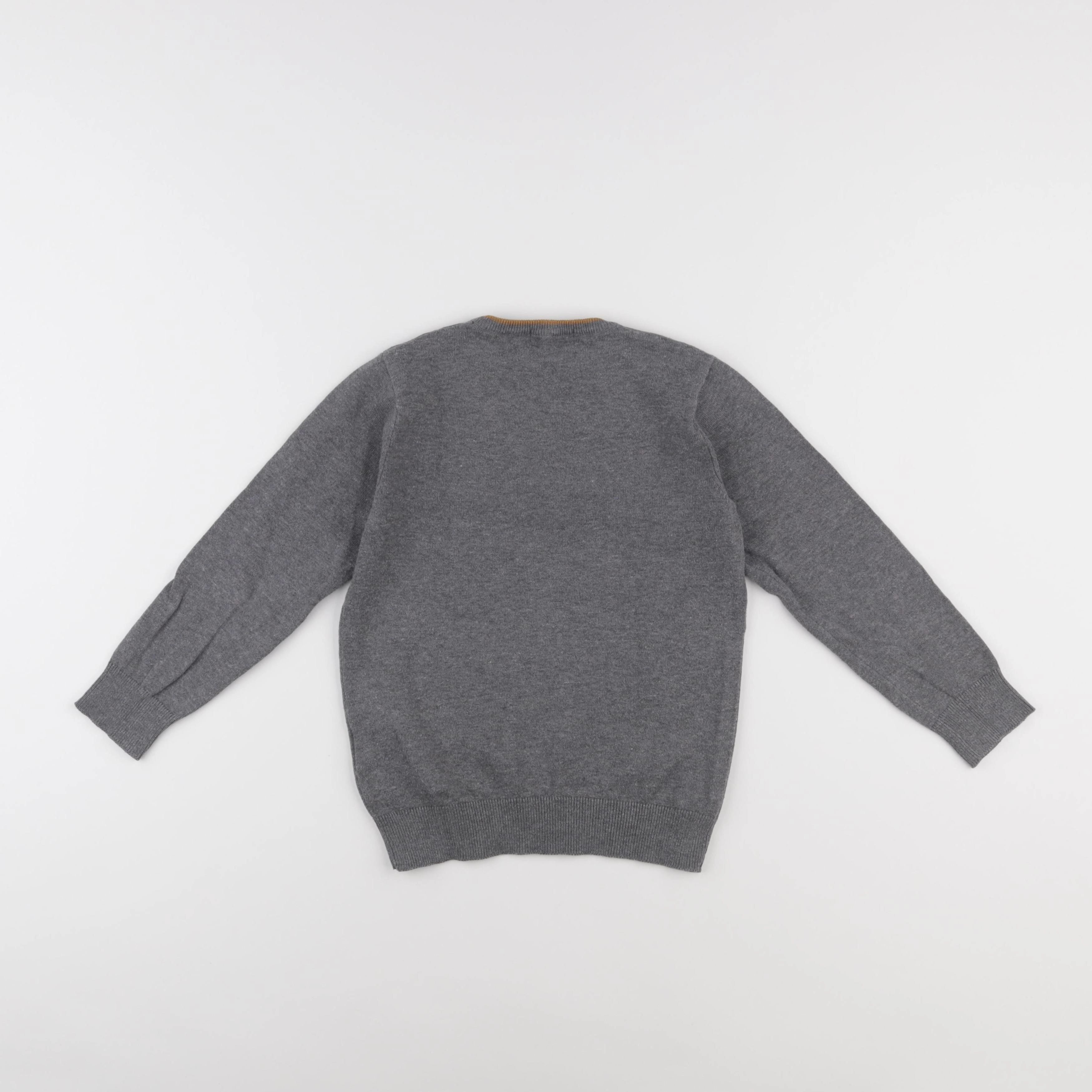Vertbaudet - pull gris - 6 ans